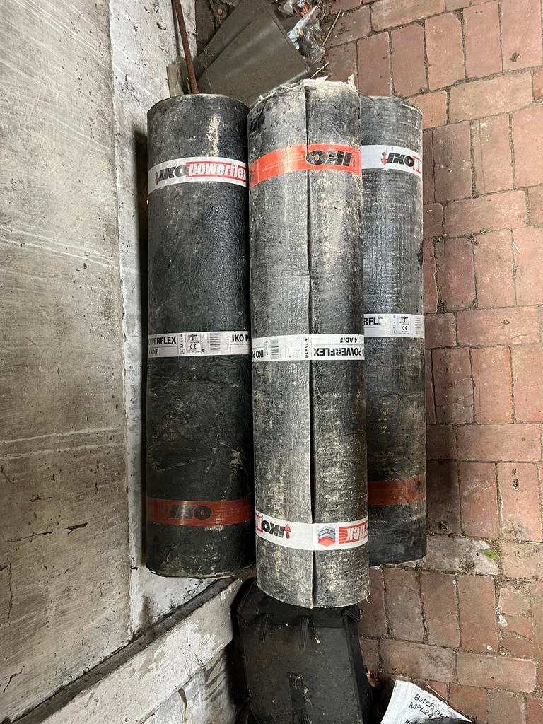 IKO Powerflex 4 RD/F 4mm 7,5m2, Overige materialen, Zwart, Ophalen of Verzenden, Zo goed als nieuw