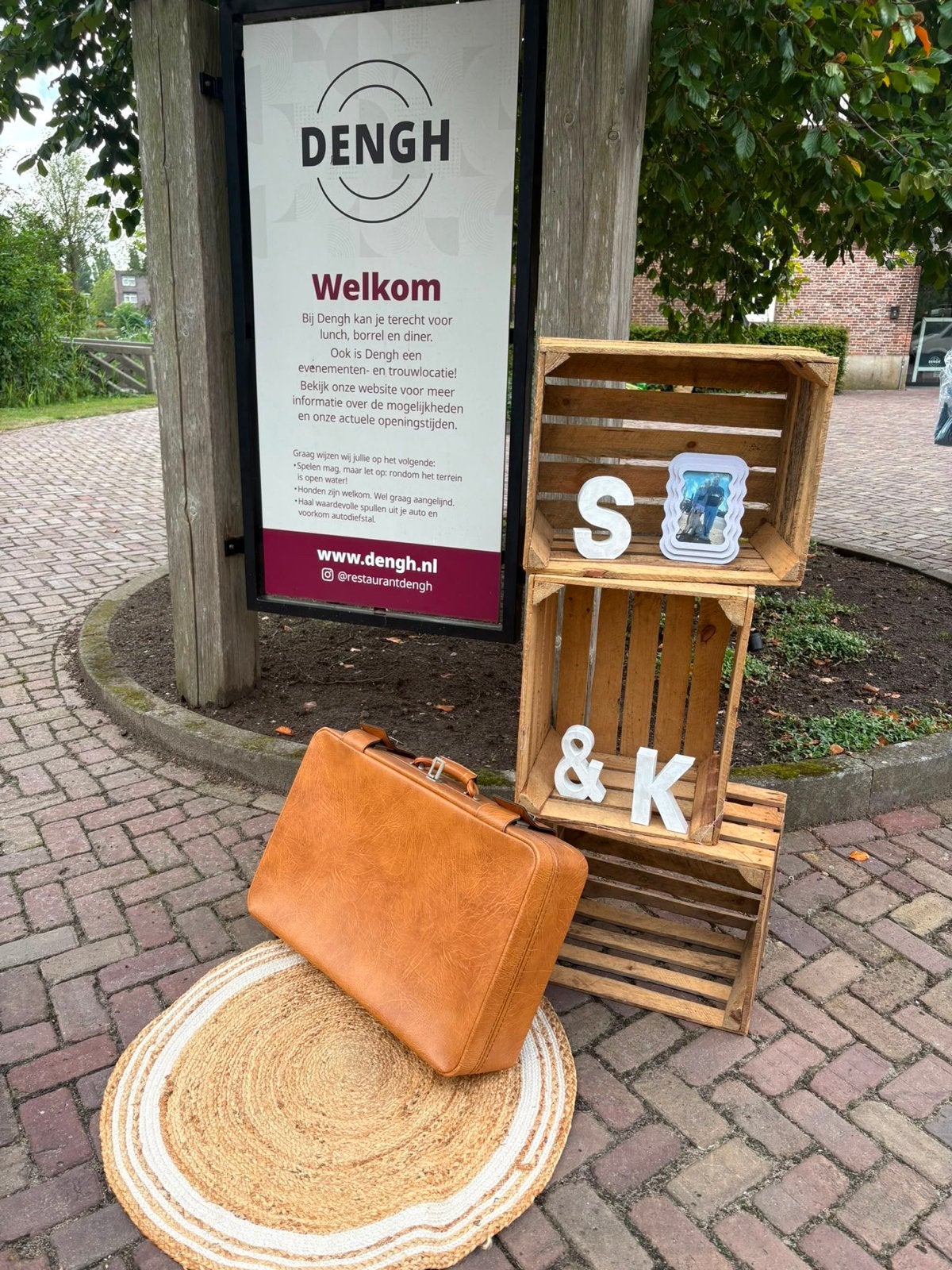Set van 3 Jute Kleden - Perfect voor Bruiloft of Decoratie, Ophalen of Verzenden, Zo goed als nieuw, Beige, Rond