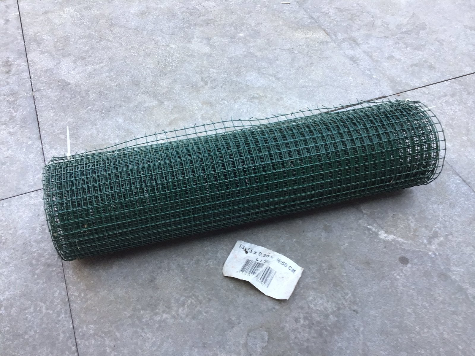 volièregaas vierkant groen maas 12,7 mm, 0,9 x 50 cm x 4,5m, Ophalen of Verzenden, Nieuw, Minder dan 10 meter