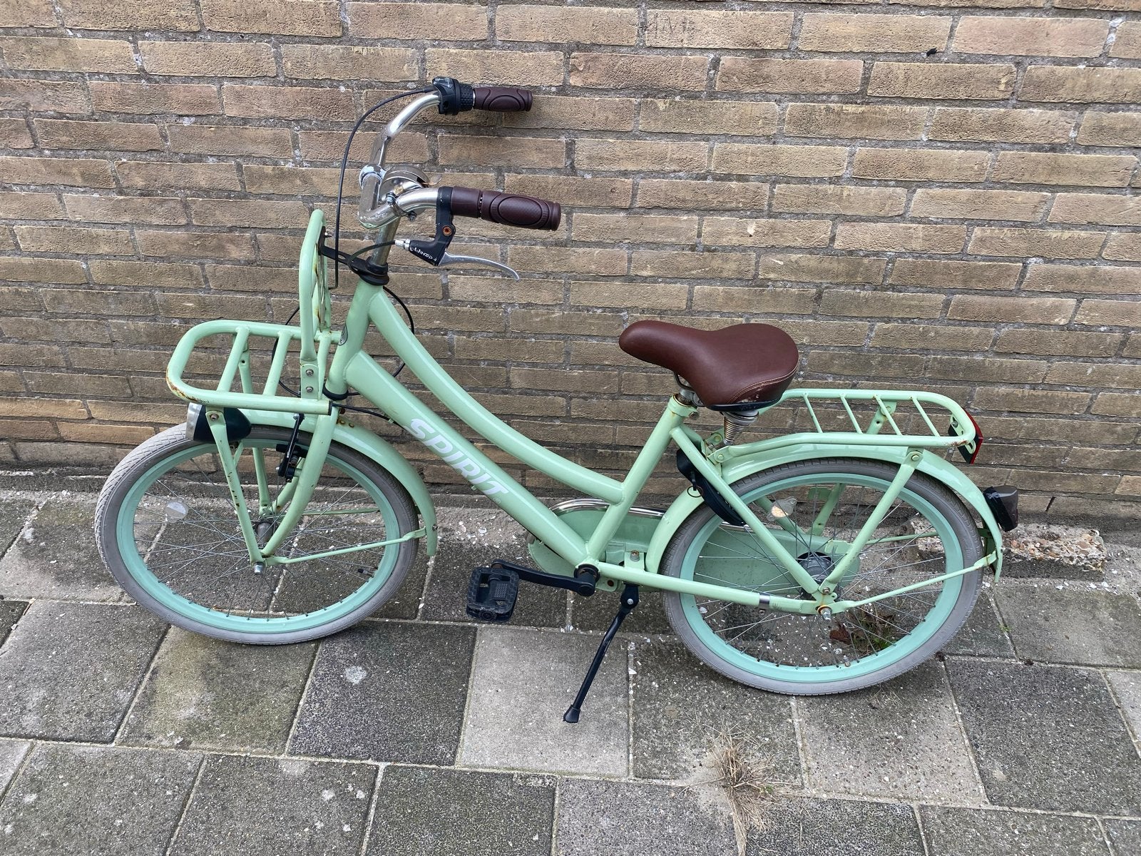 22 inch meisjesfiets - Spirit - Mintgroen, Ophalen, Gebruikt, 22 inch
