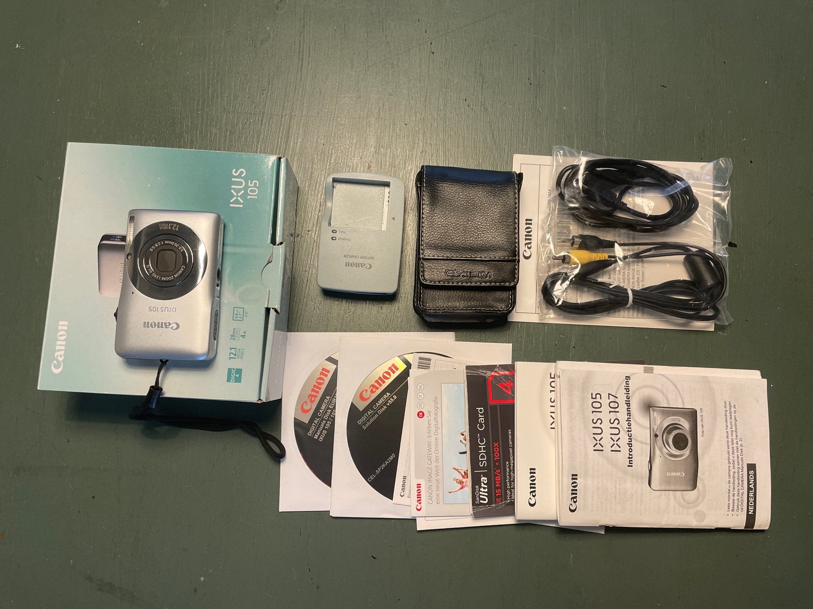 Canon Digital IXUS 105 Compactcamera - Compleet Pakket, Ingebouwde flitser, Canon, Ophalen of Verzenden, Zo goed als nieuw