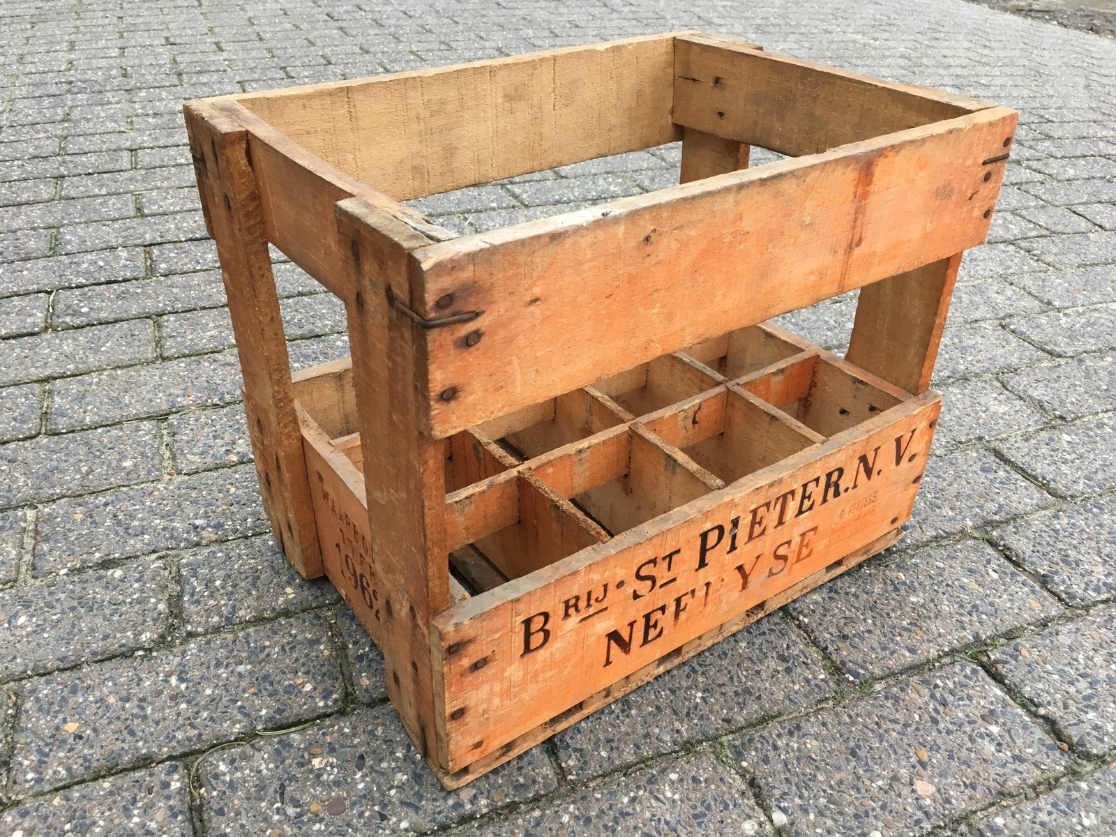 Flessenkrat flessenkist wijnkrat bierkrat, Ophalen of Verzenden, Zo goed als nieuw, Minder dan 50 cm