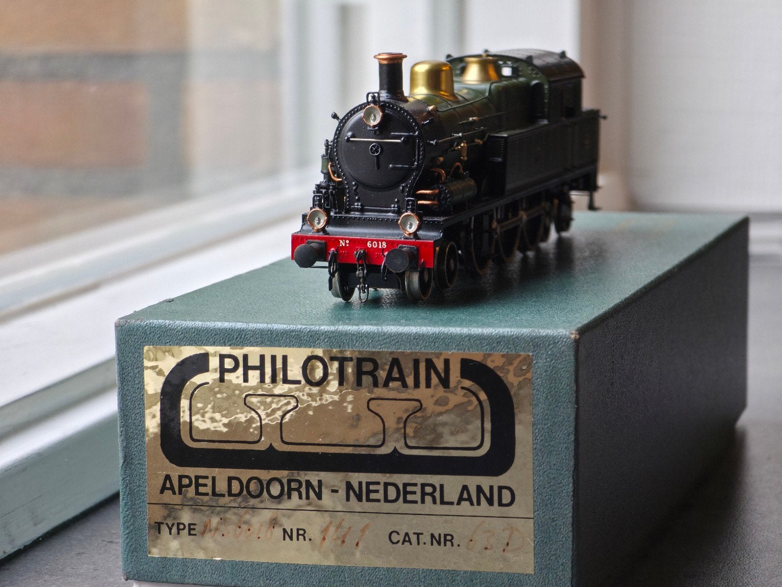 Philotrain NS 6018 tenderlocomotief in o.v.p. dc analoog., Hobby en Vrije tijd, Modeltreinen | H0, Overige merken, Analoog, Ophalen of Verzenden