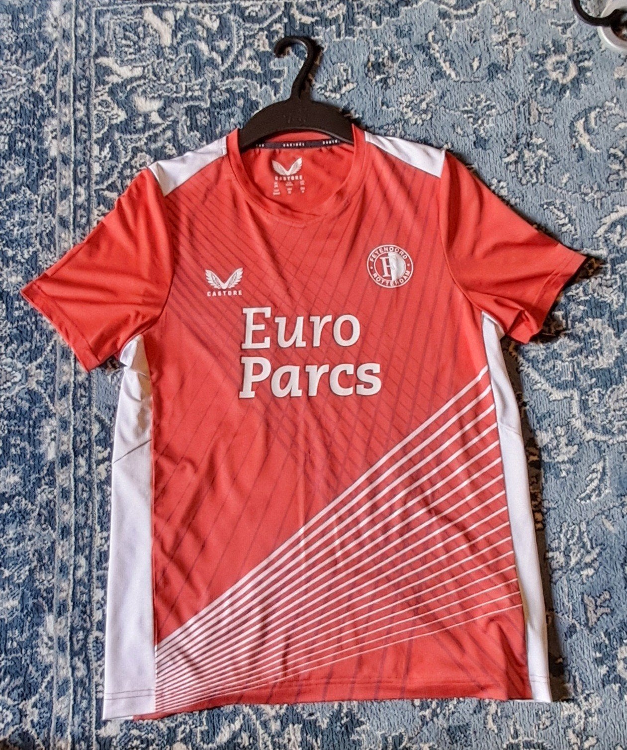 Castore Feyenoord Matchday Thuis Warm-Up Shirt 2023-2024., Castore, Ophalen of Verzenden, Voetbal, Gedragen