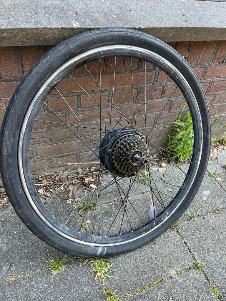 26” E-bike achterwiel - NIET GETEST, Gebruikt, Aluminium, Ophalen, Elektrische fiets