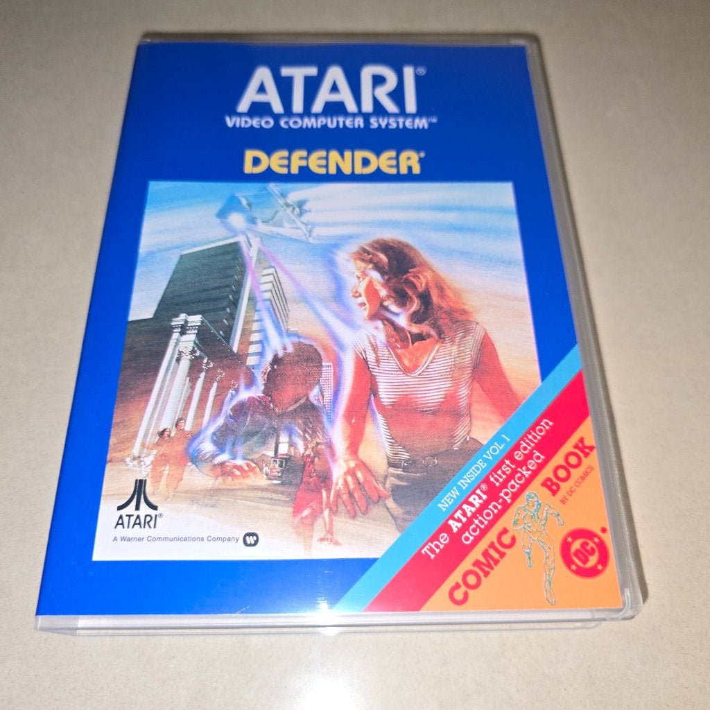 Defender Atari 2600 Game Case, Spelcomputers en Games, Avontuur en Actie, Verzenden, 1 speler, Zo goed als nieuw