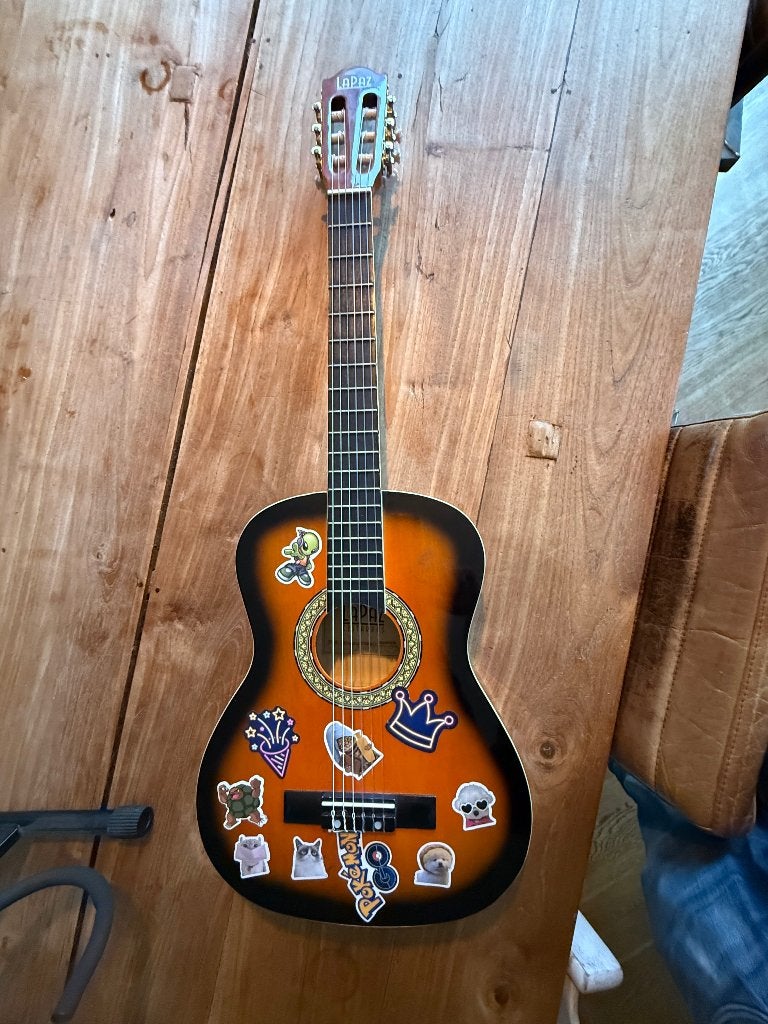 Lapaz gitaar kind incl. tas en standaard, Ophalen, Gebruikt, Klassieke of Spaanse gitaar