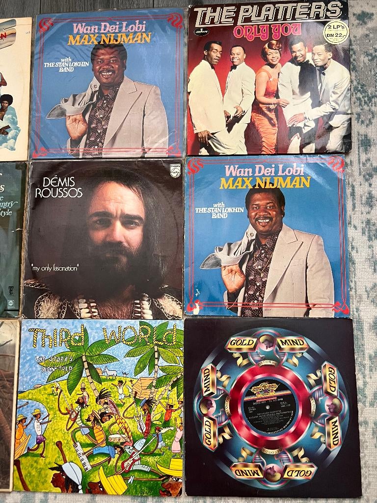 Grote partij Vinyl (62 stuks) Soul, Funk, Disco & Suri-Soul, Gebruikt, Inclusief obi, Ophalen of Verzenden, 1970 - 1979