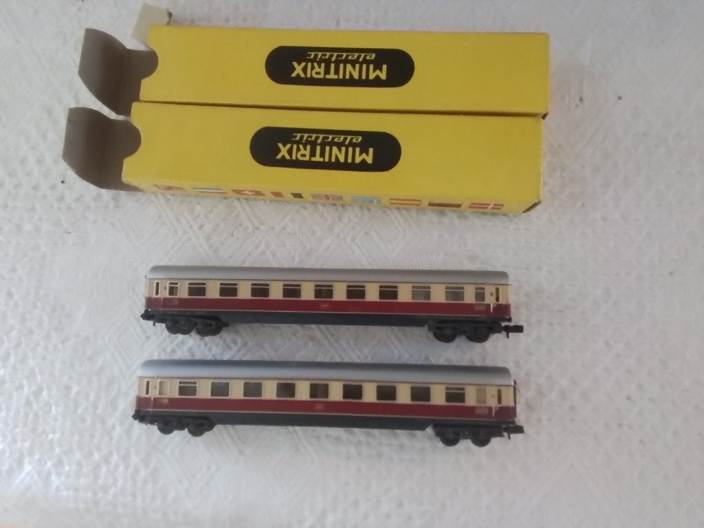 Minitrix Spur N 2 TEE-Personenwagen in Kurzform, Gelijkstroom, Verzenden, Trix, Wagon