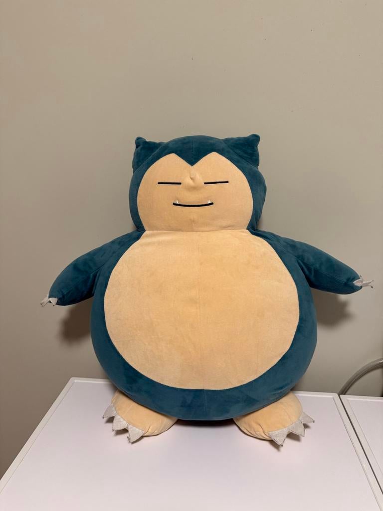 Grote Pokémon Snorlax knuffel 50x60, Kinderen en Baby's, Speelgoed | Knuffels en Pluche, Ophalen, Overige typen, Blauw, Middelgroot (20 tot 80 cm)