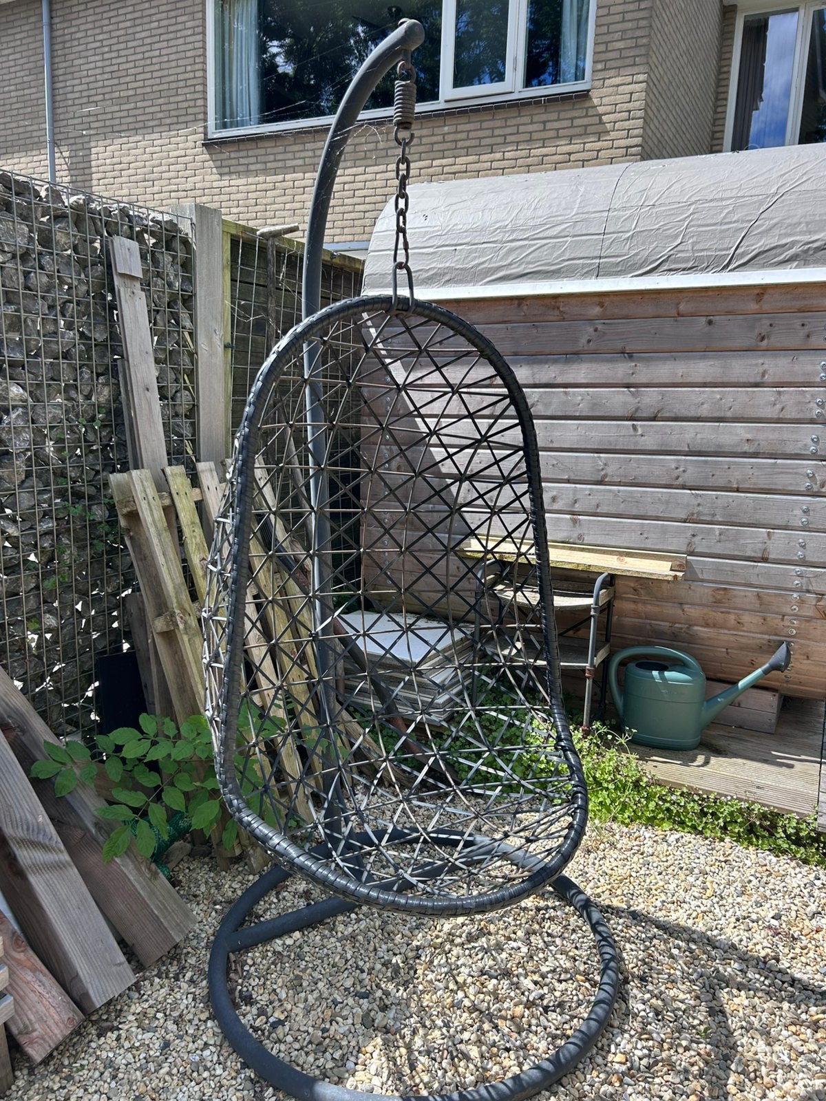Hangstoel/ Egg chair, Ophalen of Verzenden, Zo goed als nieuw, Wicker
