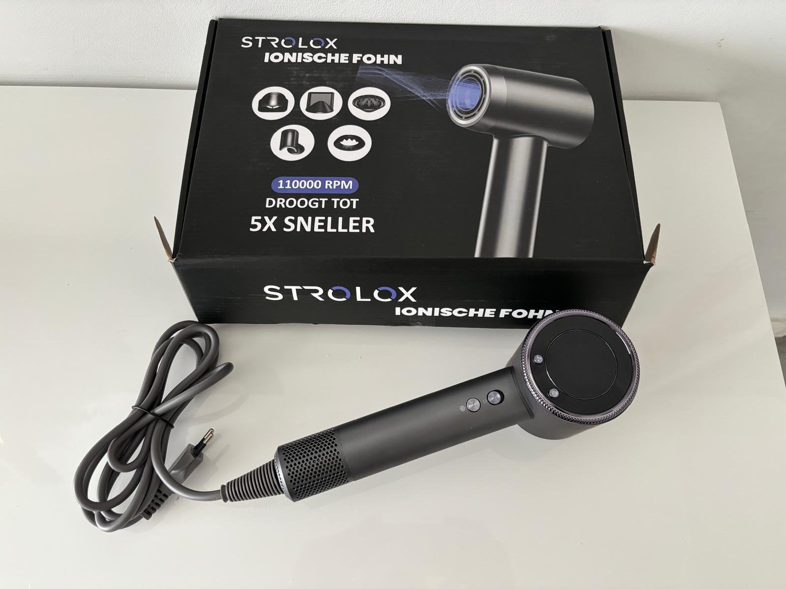 Strolox ionische föhn haardoger krullen met opzetstukken5, Ophalen, Nieuw, Haarverzorging