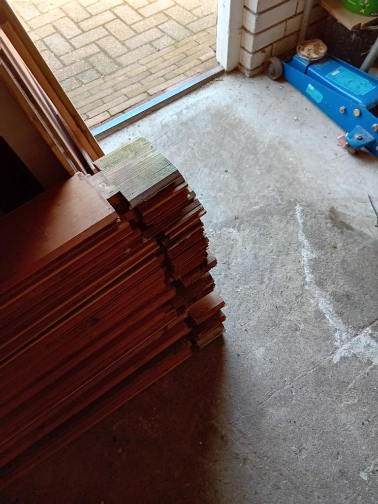 Blokhut profiel planken, Ophalen of Verzenden, Overige houtsoorten, Minder dan 25 mm