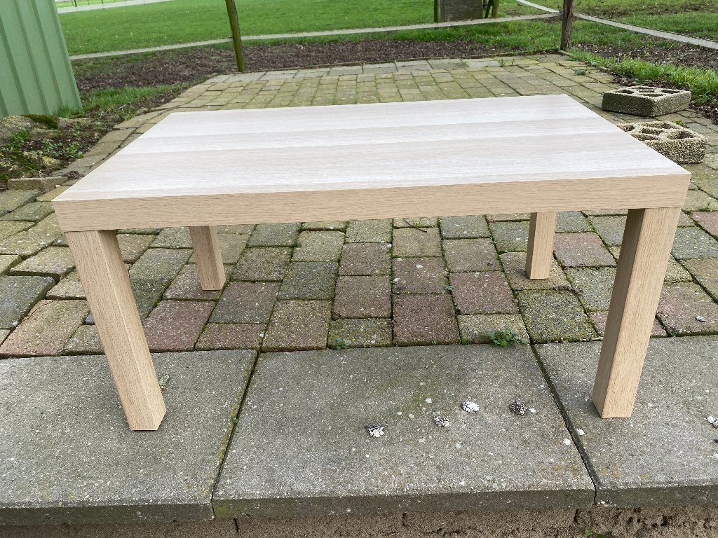 IKEA LACK Salontafel wit gelazuurd eikeneffect 90x55 cm, Ophalen, Gebruikt, 50 tot 100 cm, Modern, Scandinavisch