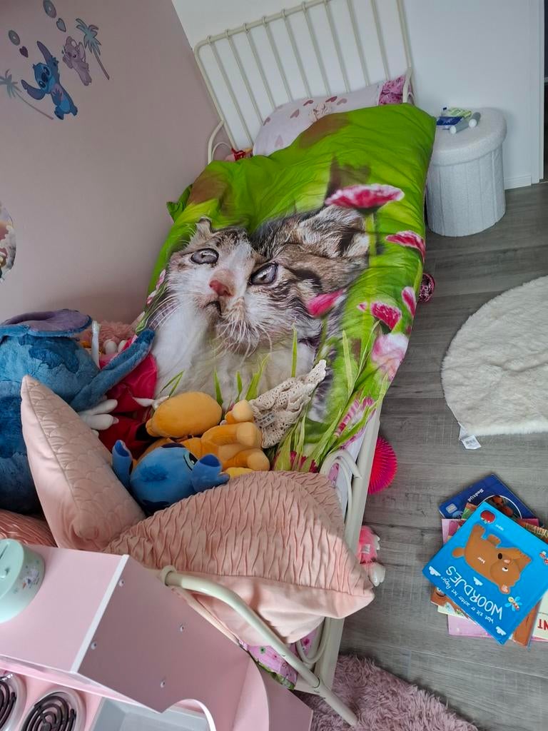 Meegroei bed, kinderbed, Ophalen, Gebruikt, Eenpersoons, 80 cm