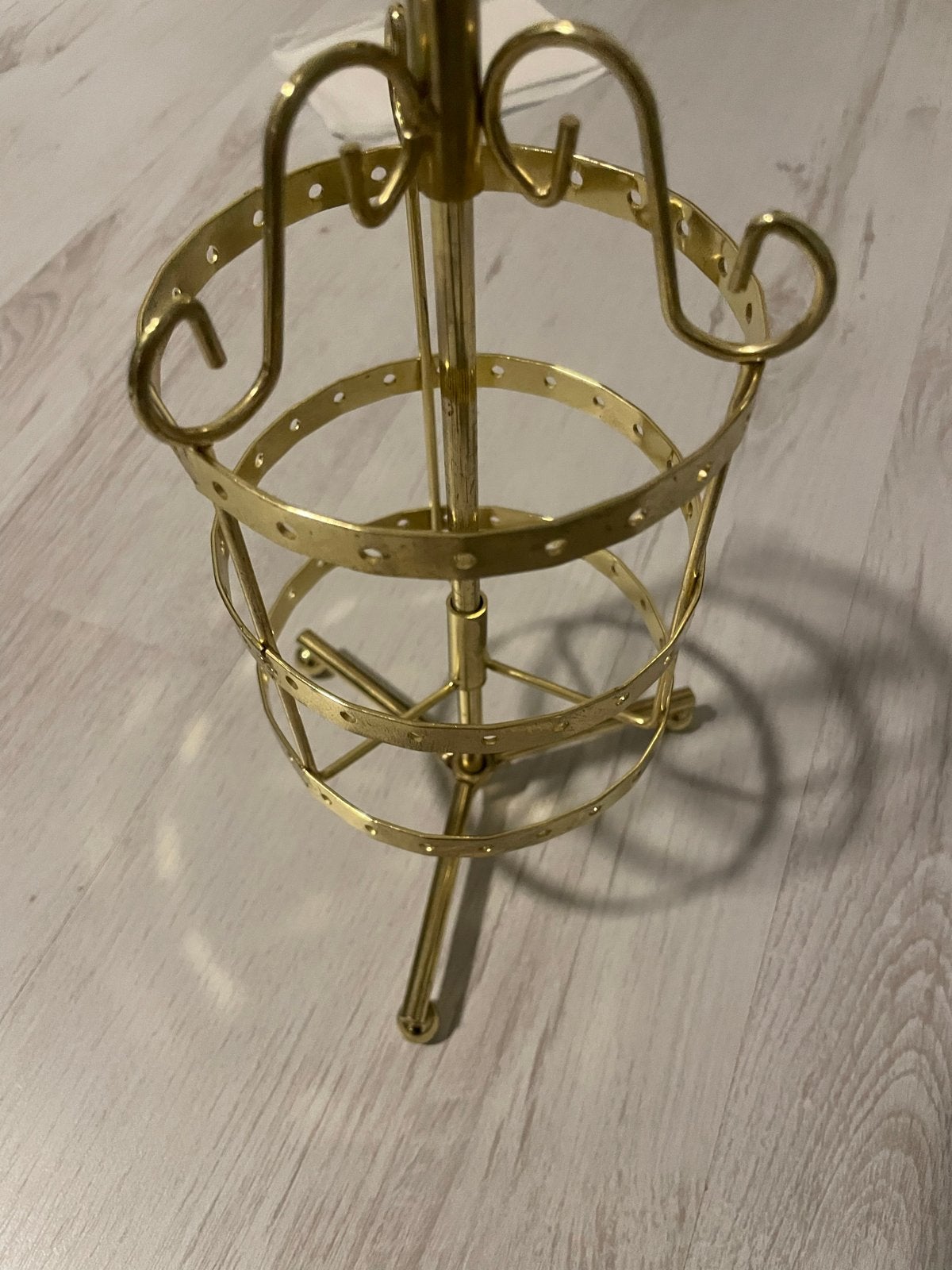 Gouden sieradenrekje / oorbellenhouder, Ophalen, Zo goed als nieuw