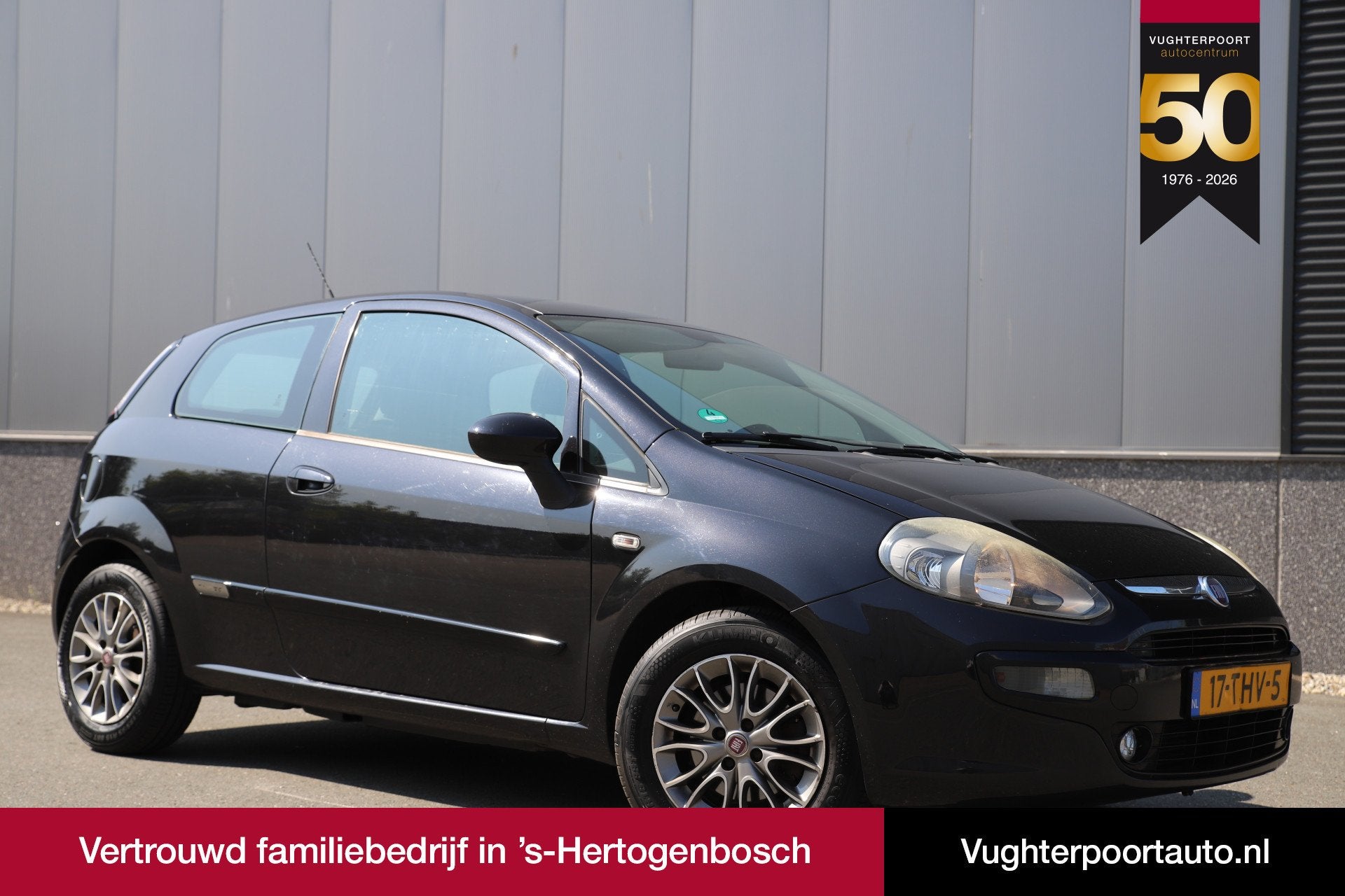 Fiat Punto Evo 1.3 M-Jet Mylife 3drs Airco/Cruise/APK 02-27, Auto's, Fiat, Voorwielaandrijving, Euro 5, Gebruikt, Zwart