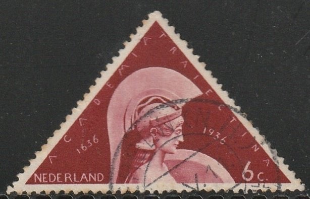 Nederland 1936 287 Universiteit Utrecht 6c, Gest, Postzegels en Munten, Postzegels | Nederland, Ophalen of Verzenden, T/m 1940