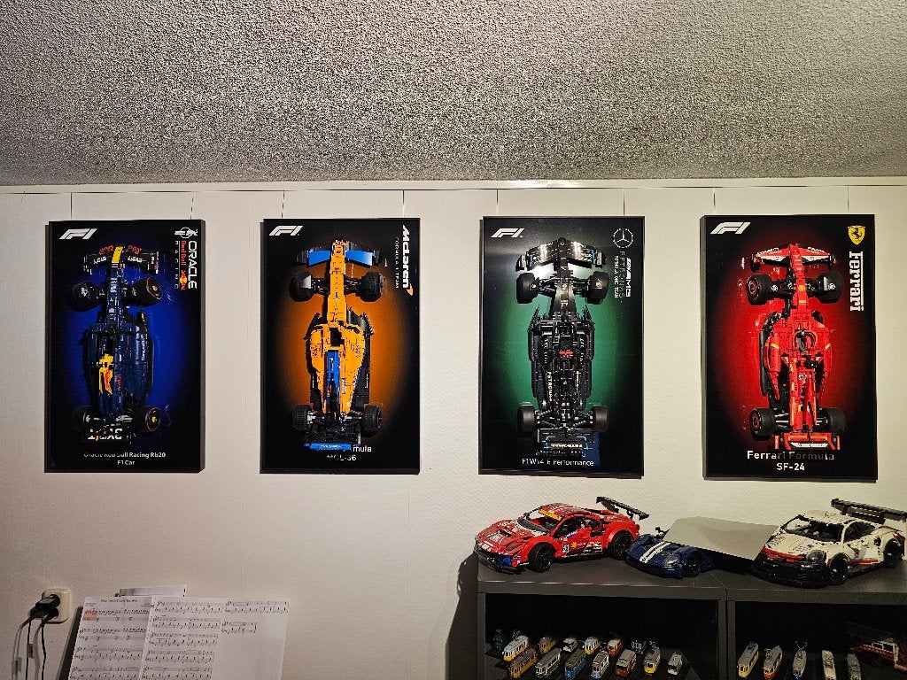 Lego F1 aluminium 3D frame Red Bull Ferrari McLaren Mercedes, Kinderen en Baby's, Speelgoed | Duplo en Lego, Lego, Accessoire