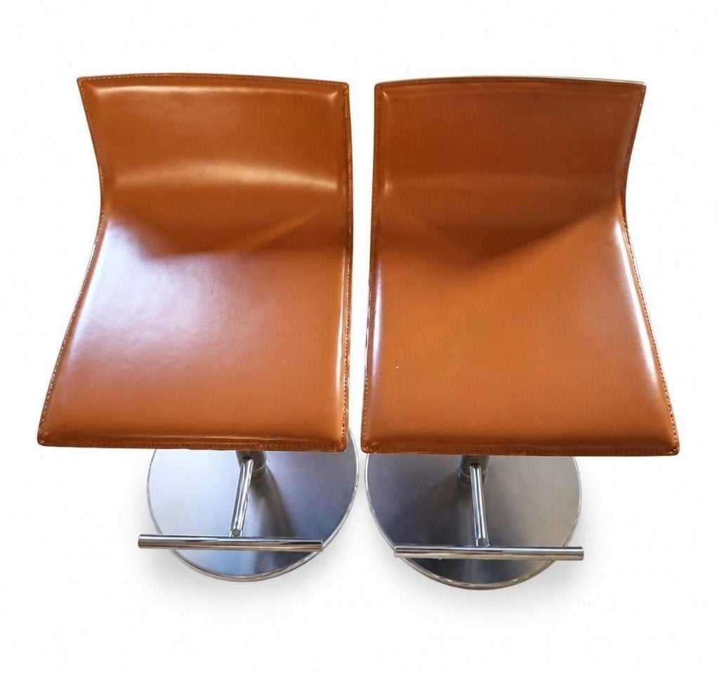 set van twee originele Lapalma designstoelen, Ophalen, Zo goed als nieuw, Bruin, Bureaustoel