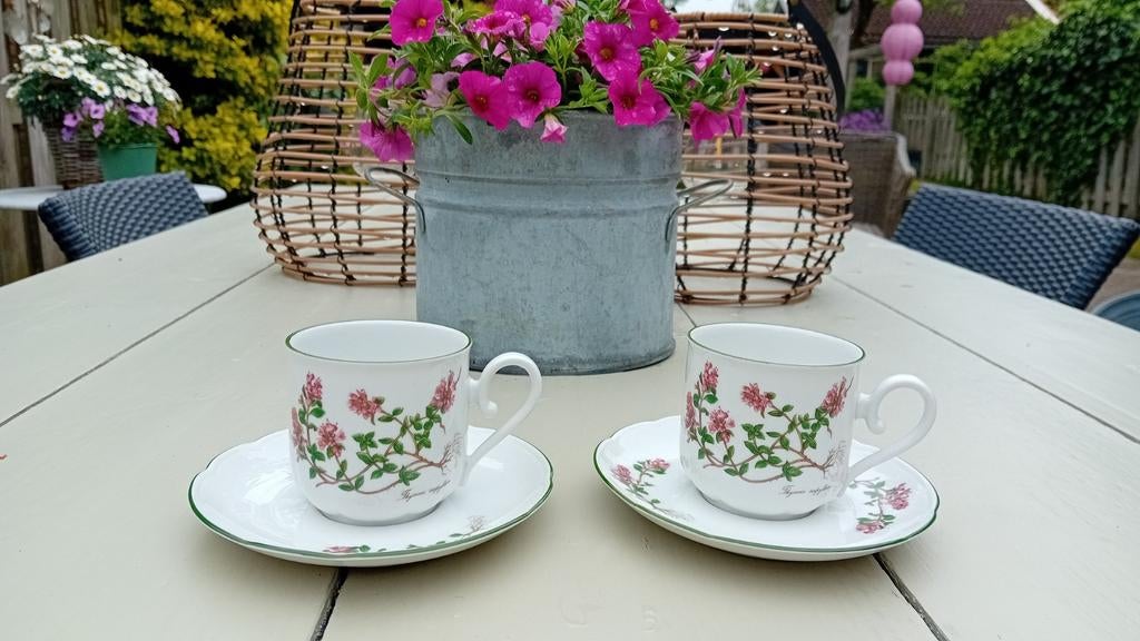 Seltman Weiden van Bavaria 2 kop en schotels. 2 voor €12,50., Ophalen of Verzenden, Porselein, Overige stijlen, Kop(pen) en/of Schotel(s)