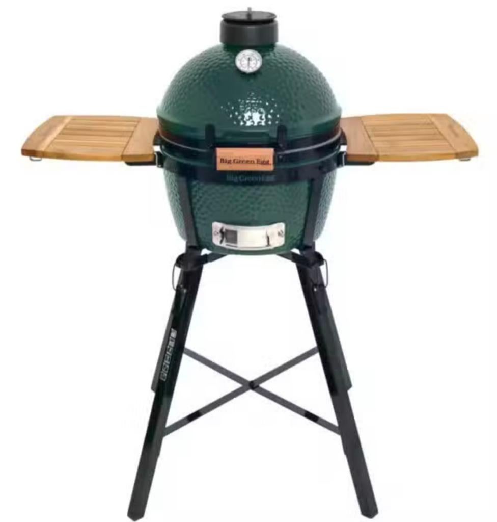 Green egg  minimax incl standaard, Tuin en Terras, Houtskoolbarbecues, Ophalen, Zo goed als nieuw
