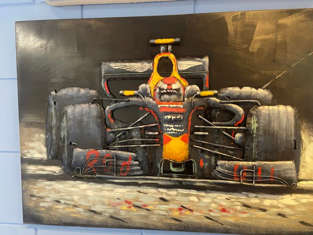 Uniek 3D Formule 1 Red Bull Racing kunstwerk, Ophalen of Verzenden