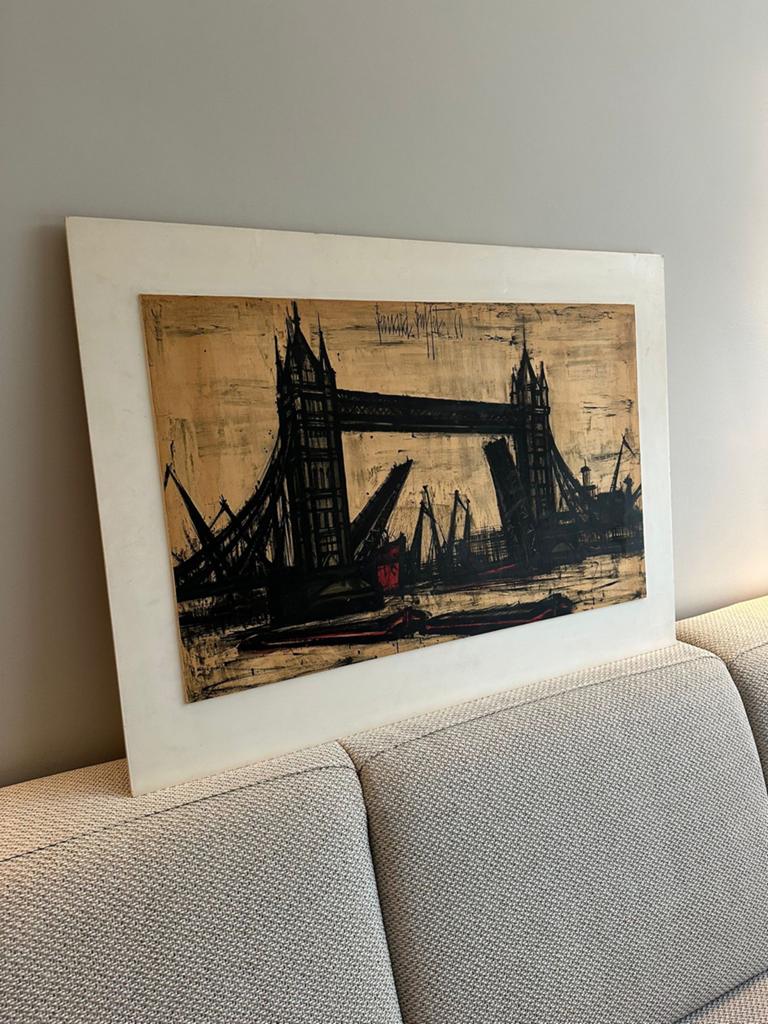 Bernard Buffet - Tower Bridge Londen Schilderij, Antiek en Kunst, Ophalen of Verzenden