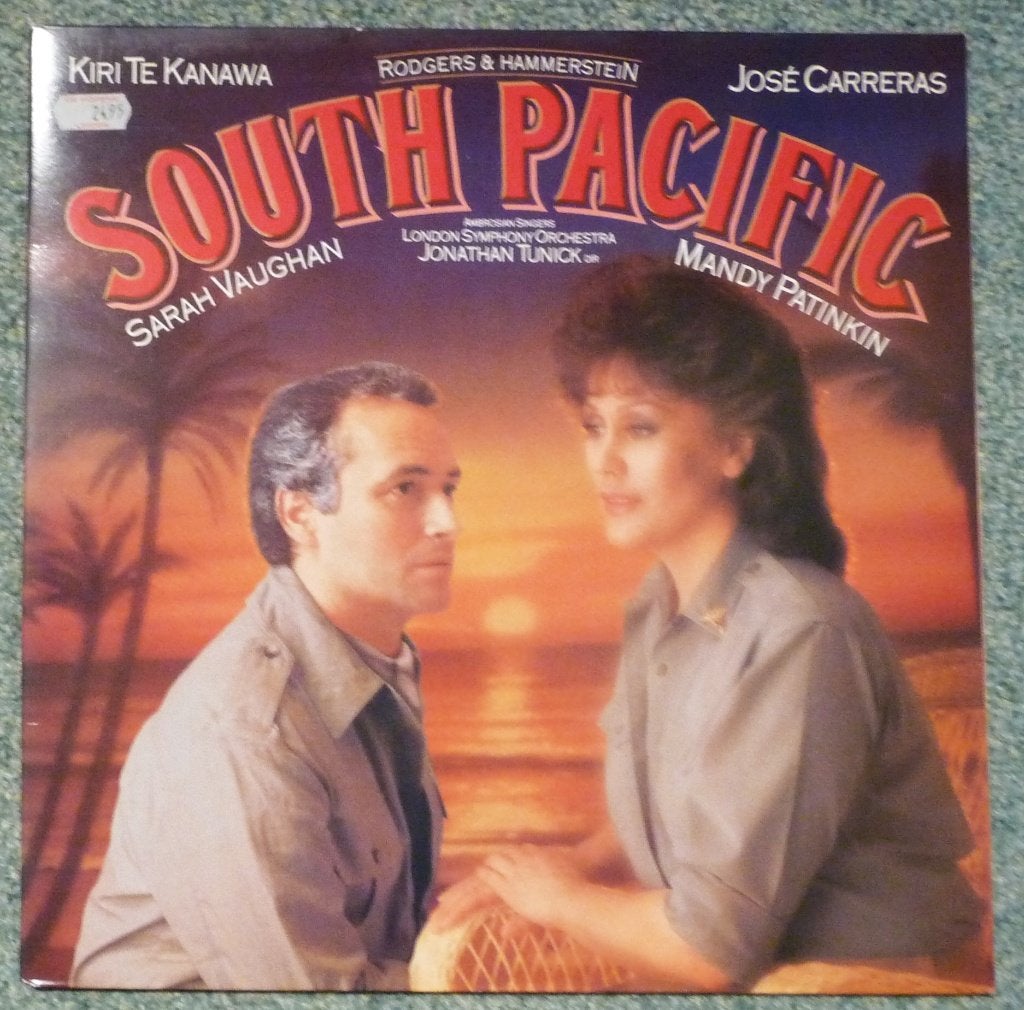South Pacific, Sarah Vaughan, Kiri Te Kanawa, Jose Carreras, Cd's en Dvd's, Ophalen of Verzenden, Zo goed als nieuw, 12 inch