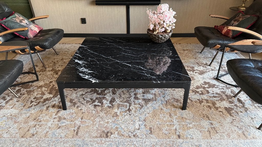 AM.PM Helda Salontafel - Emmanuel Gallinal - Marmer Eiken, Ophalen, Vierkant, Zo goed als nieuw, Hotel Chic