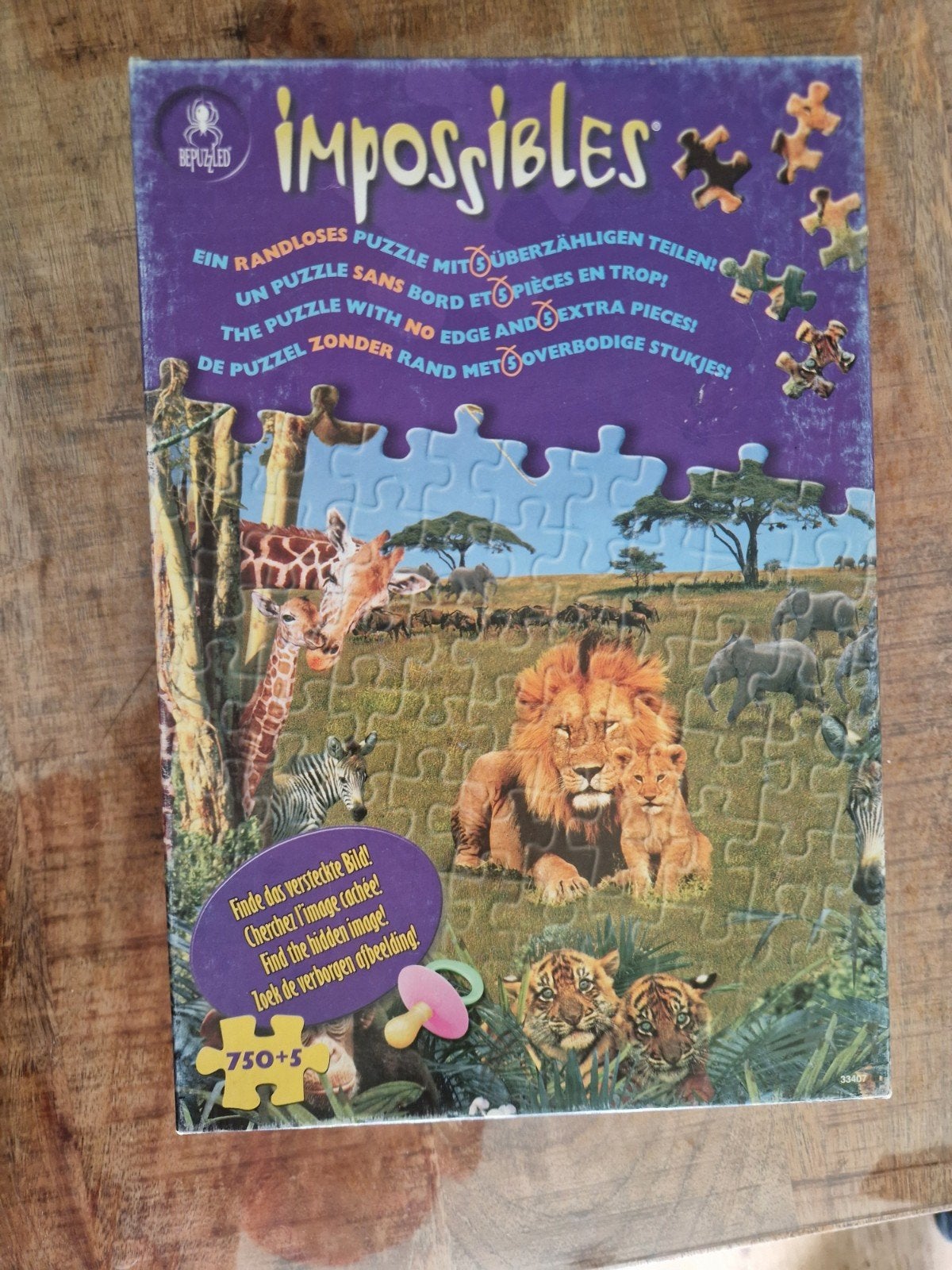 impossibles puzzle jungle, Hobby en Vrije tijd, Ophalen of Verzenden, 500 t/m 1500 stukjes, Legpuzzel