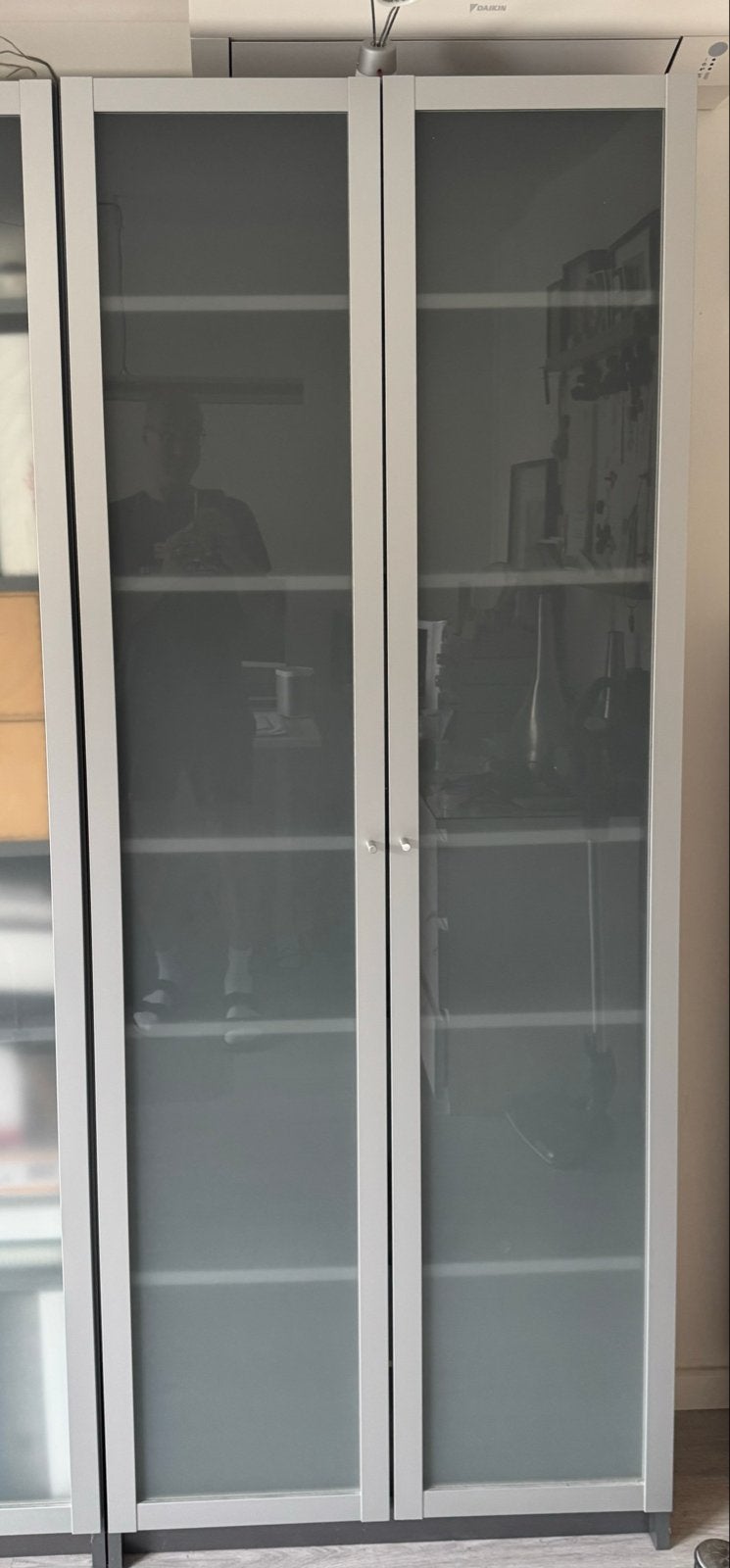 IKEA Billy Boekenkast met glazen deuren, Ophalen, 200 cm of meer, 50 tot 100 cm, Zo goed als nieuw