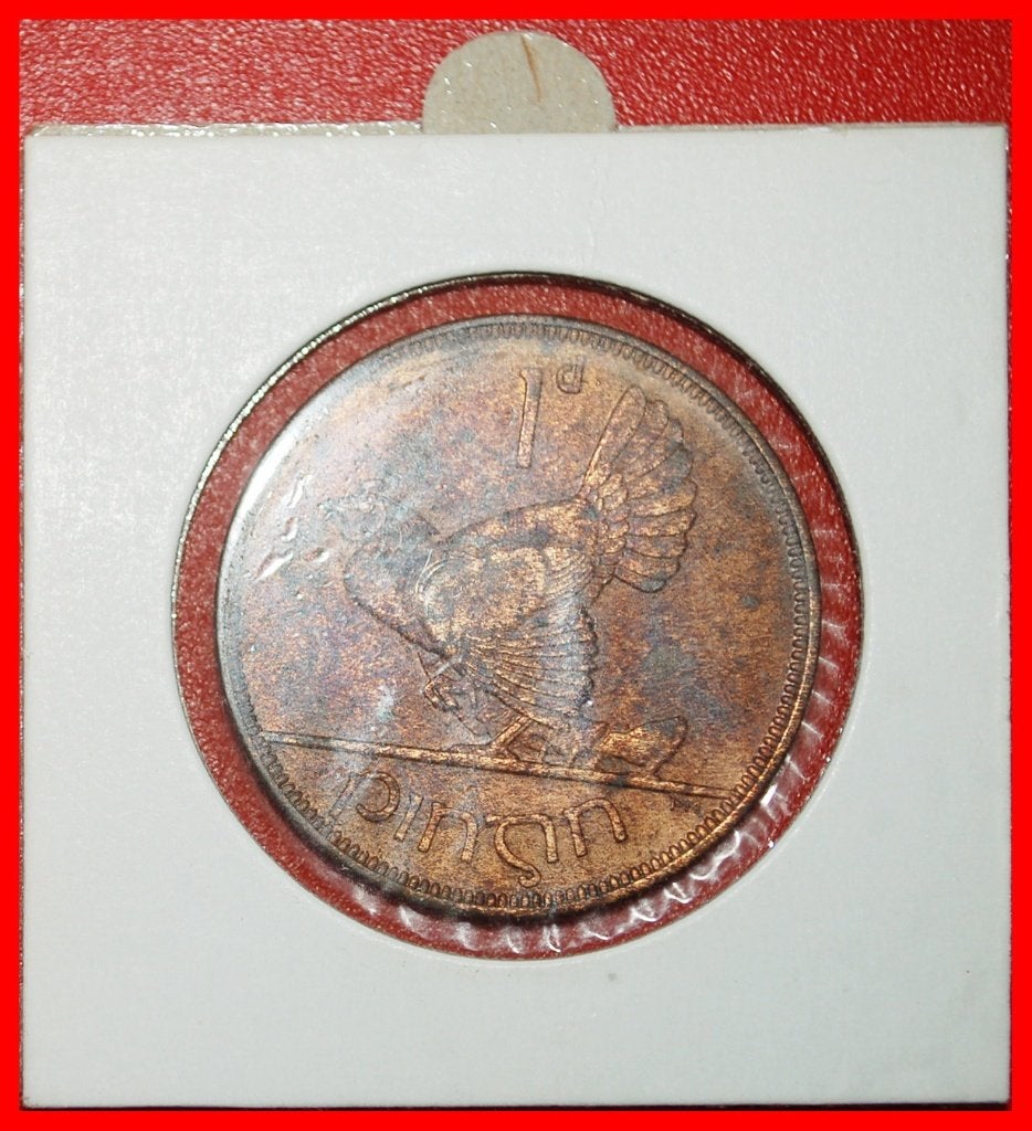 Ⰺ GREAT BRITAIN 1928-1937: IRELAND 1 PENNY 1935 HEN & CHICKS, Ophalen of Verzenden, Overige landen, Losse munt