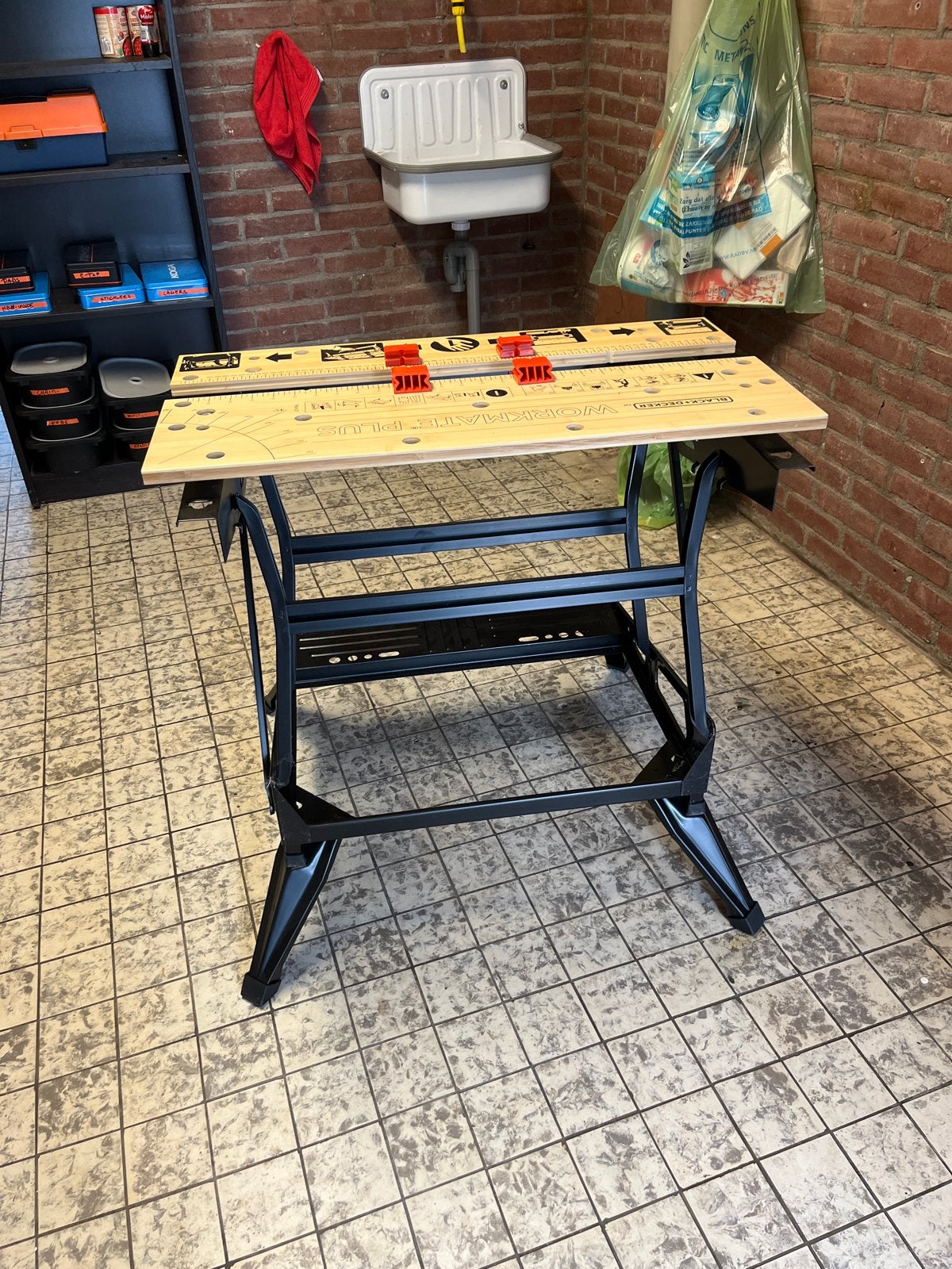 Black+Decker Workmate Plus 825 Werkbank, Ophalen, Zo goed als nieuw, 70 tot 120 cm, Bankschroef