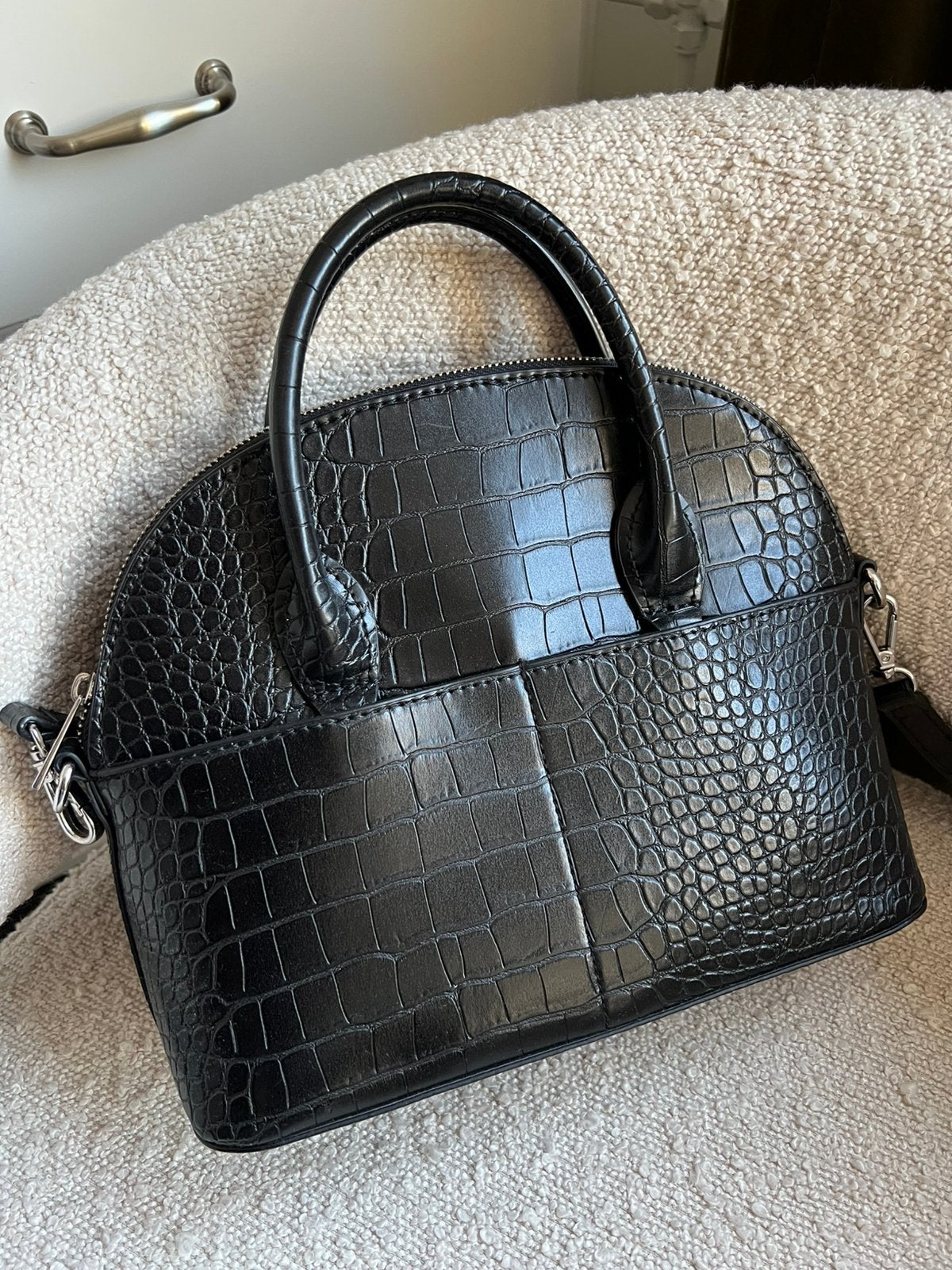 Tas Zara, Ophalen of Verzenden, Zo goed als nieuw, Zwart, Handtas