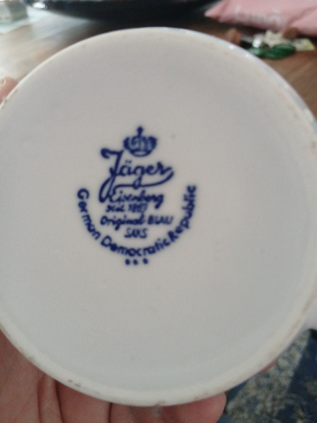 Jäger Eisenberg Original Blau Saks servies set, Antiek en Kunst, Antiek | Porselein, Ophalen of Verzenden