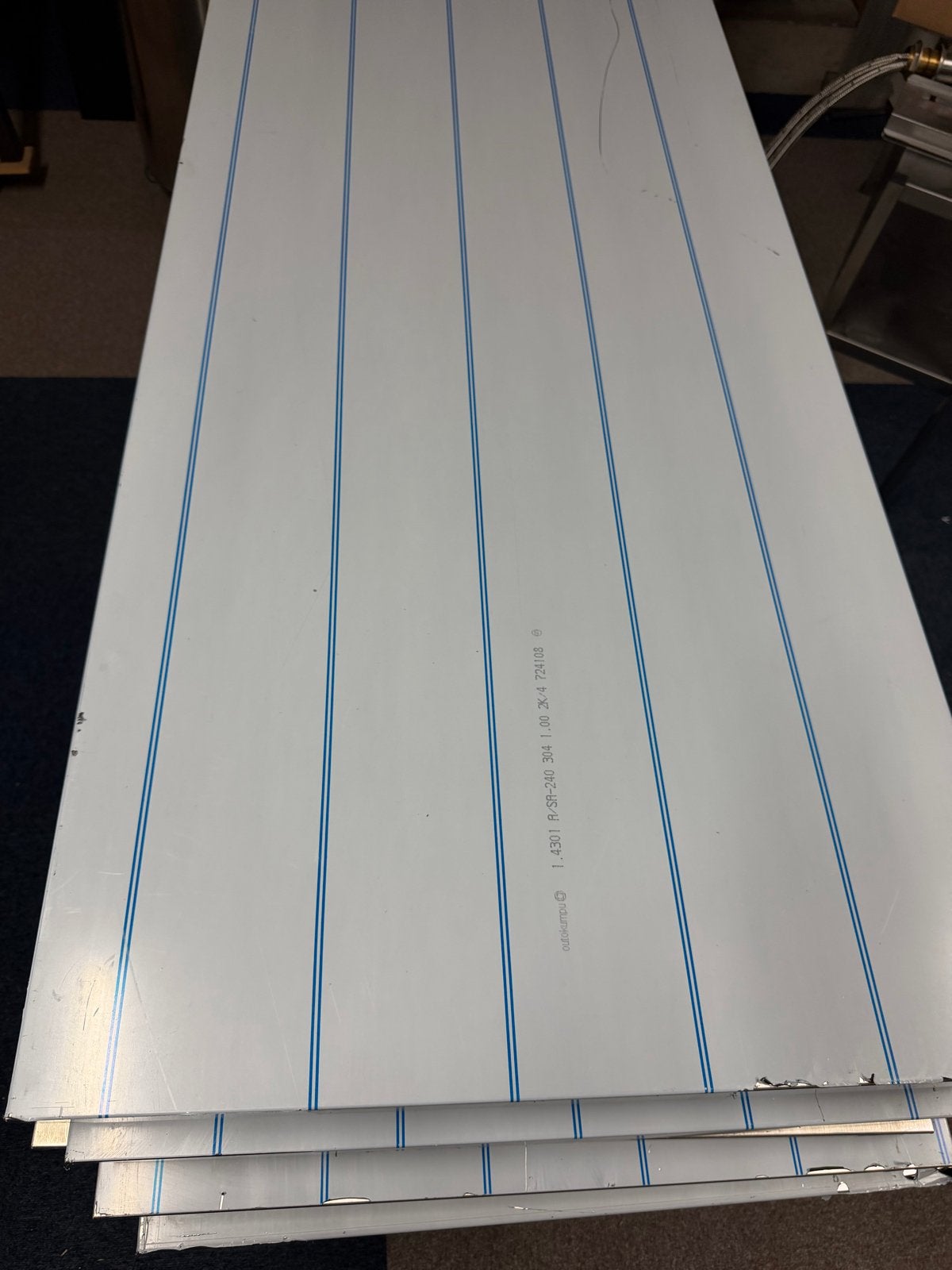 RVS werkblad 1795 x 700 x 40mm, Ophalen, Nieuw