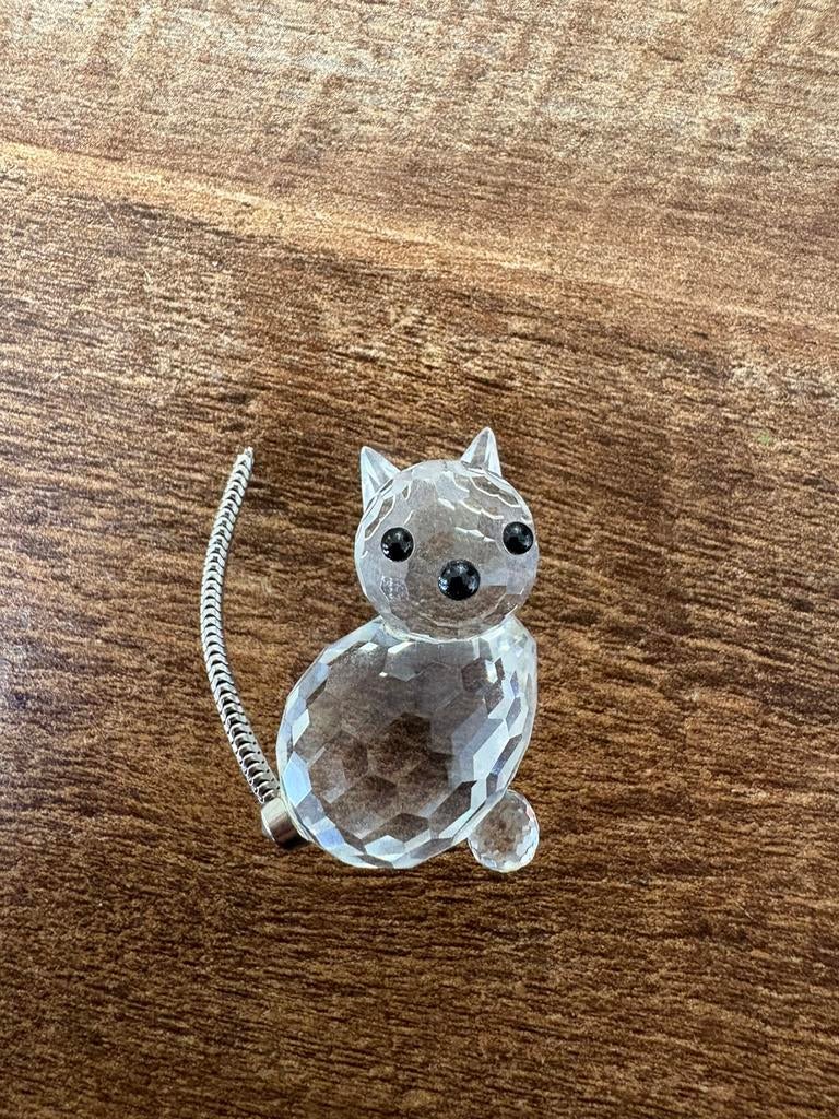 Swarovski mini kat, Verzamelen, Swarovski, Ophalen of Verzenden, Zo goed als nieuw, Figuurtje