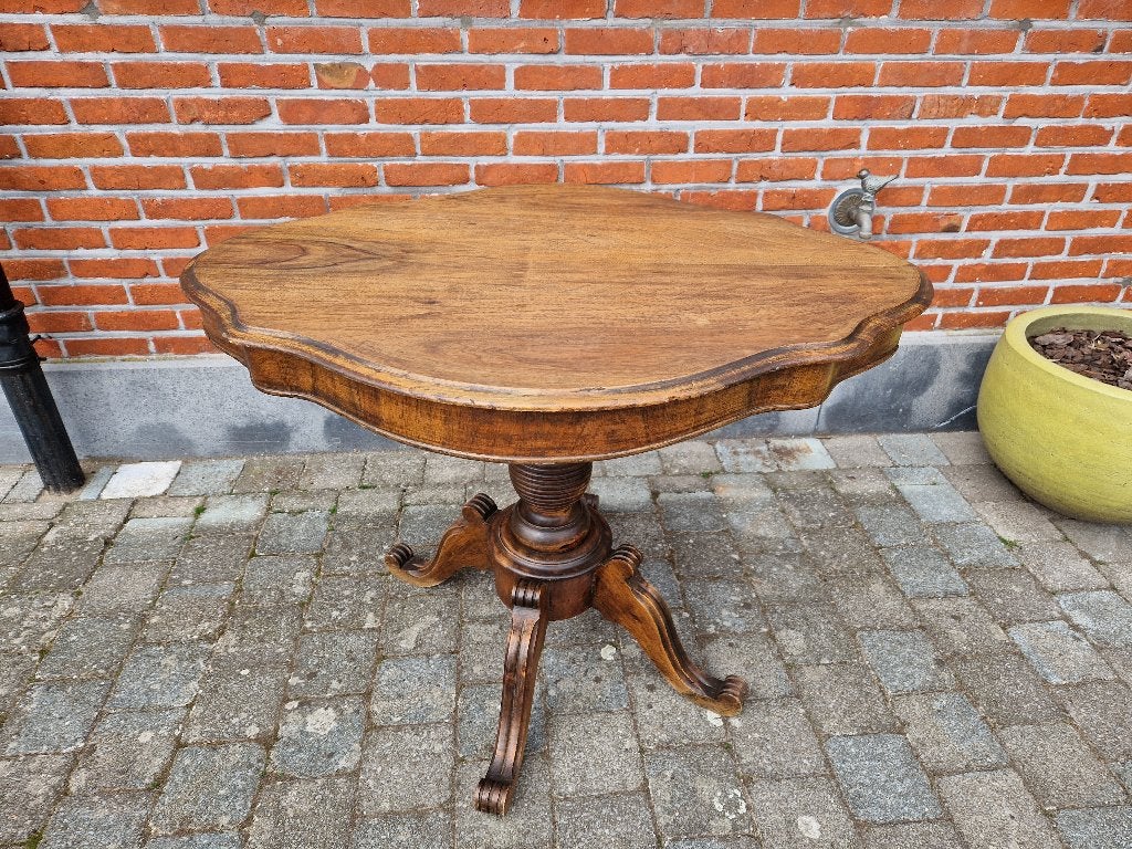 Antieke Franse walnotenhouten viooltafel, Ophalen of Verzenden