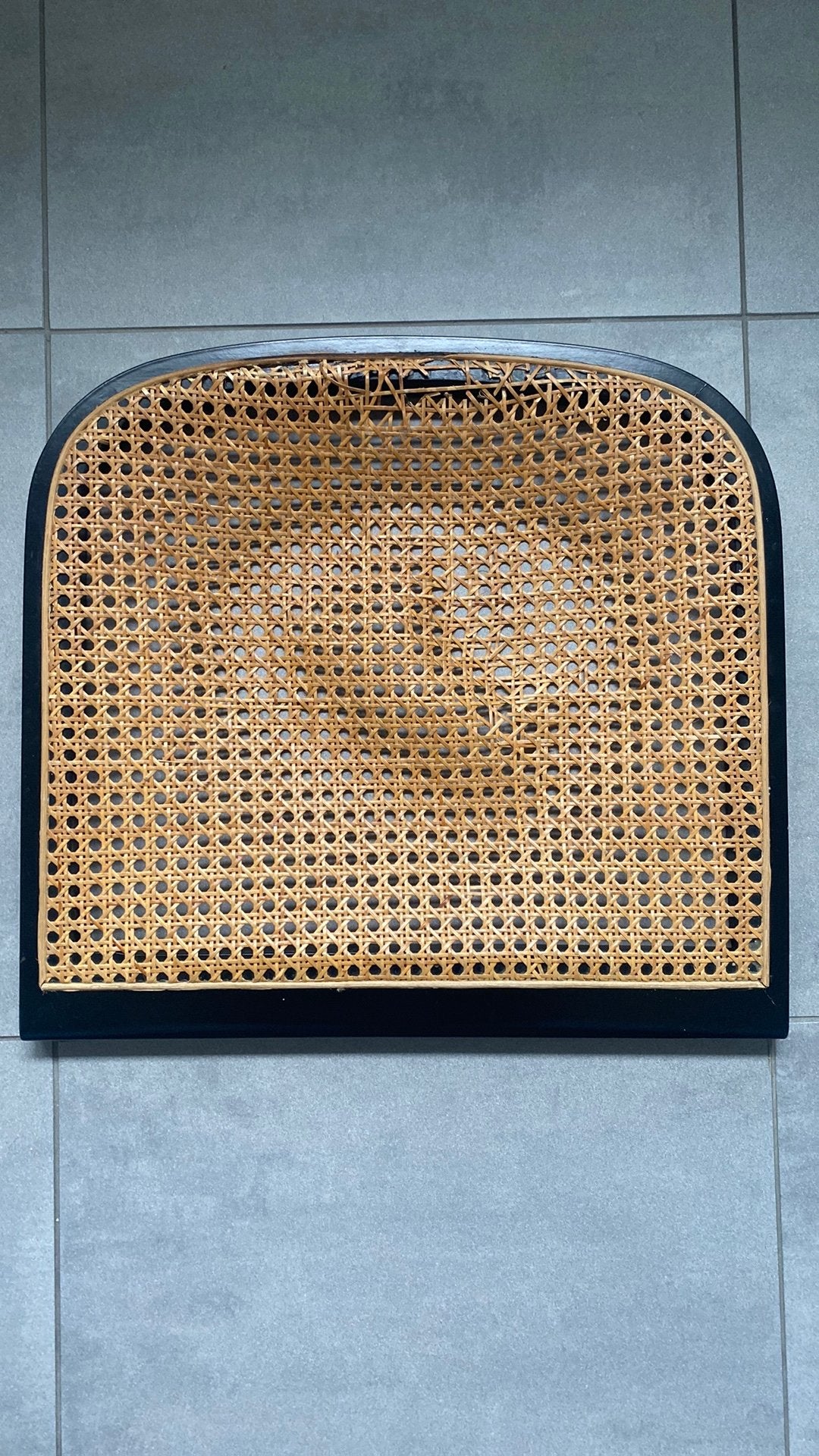 Rotan zitting, Ophalen of Verzenden, Gebruikt, Zwart, Eén
