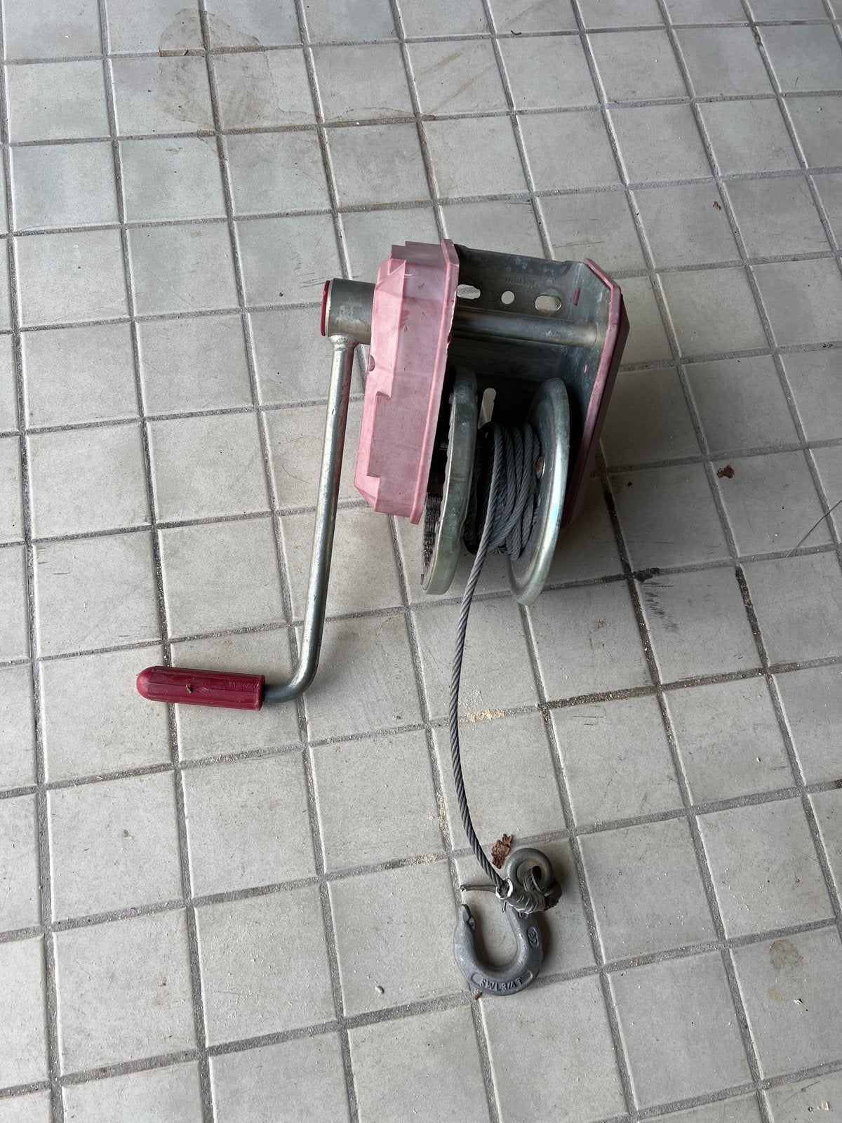 AL-KO Handlier met staalkabel en haak, Ophalen, Gebruikt, Handmatig