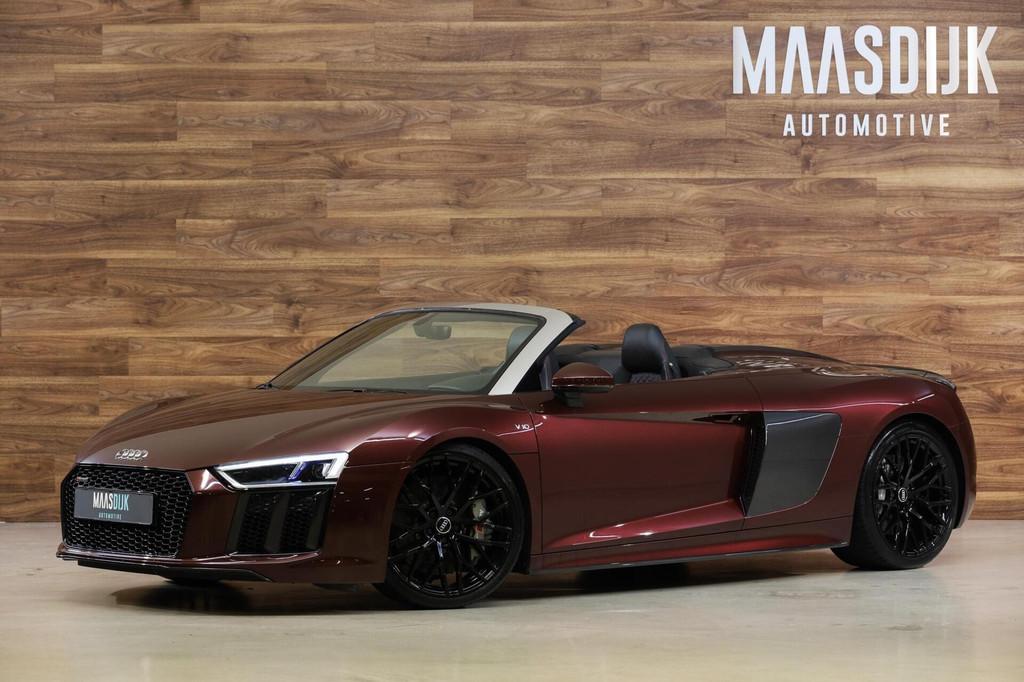 Audi R8 Spyder 5.2 V10 FSI Quattro+|Ceramic|Full Carbon|Excl, Auto's, Audi, Bedrijf, Te koop, R8, 4x4, ABS, Achteruitrijcamera