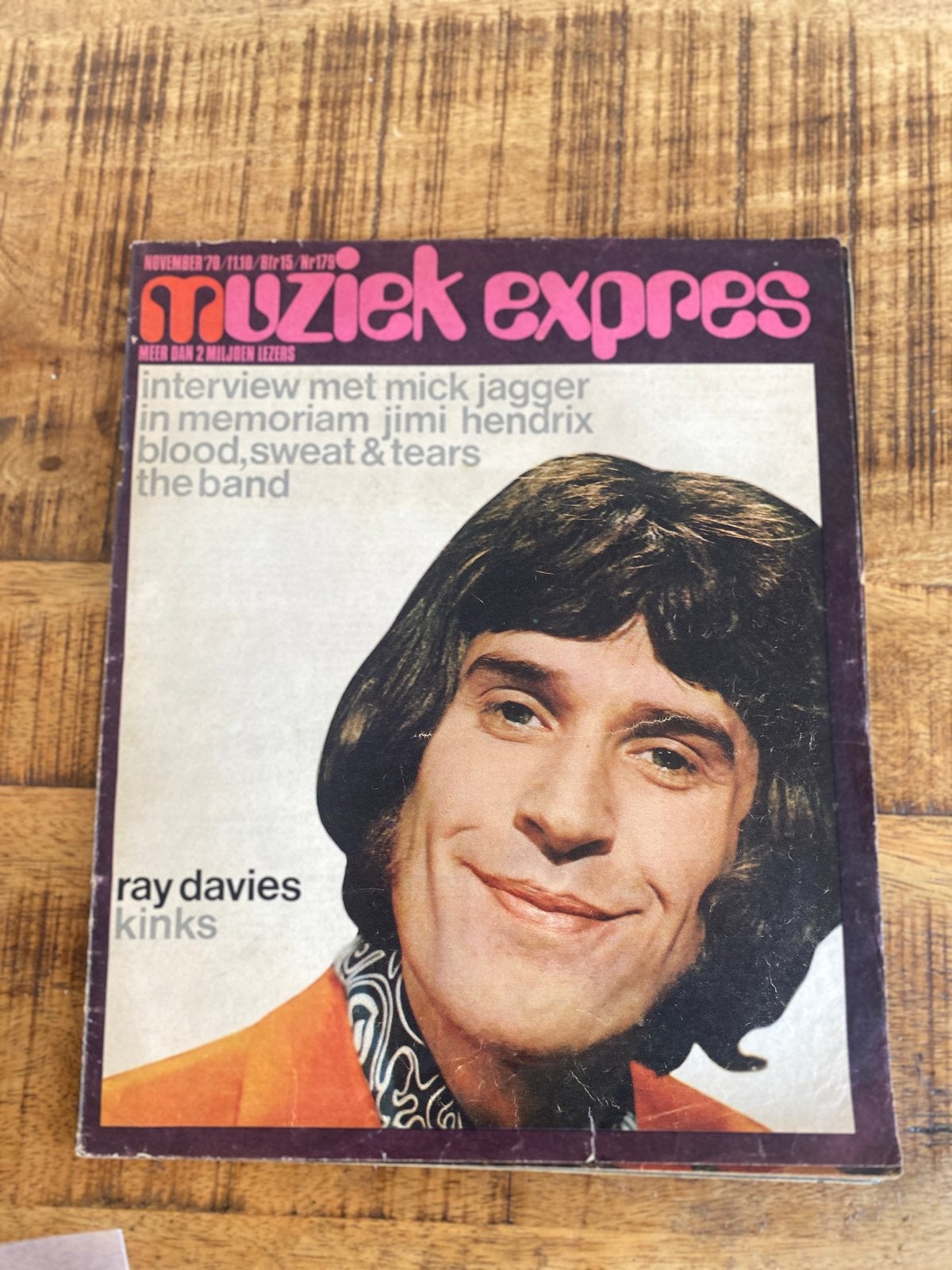 Muziek Expres November '70 - Jimi Hendrix, Mick Jagger, Ophalen of Verzenden, Gelezen, Artiest
