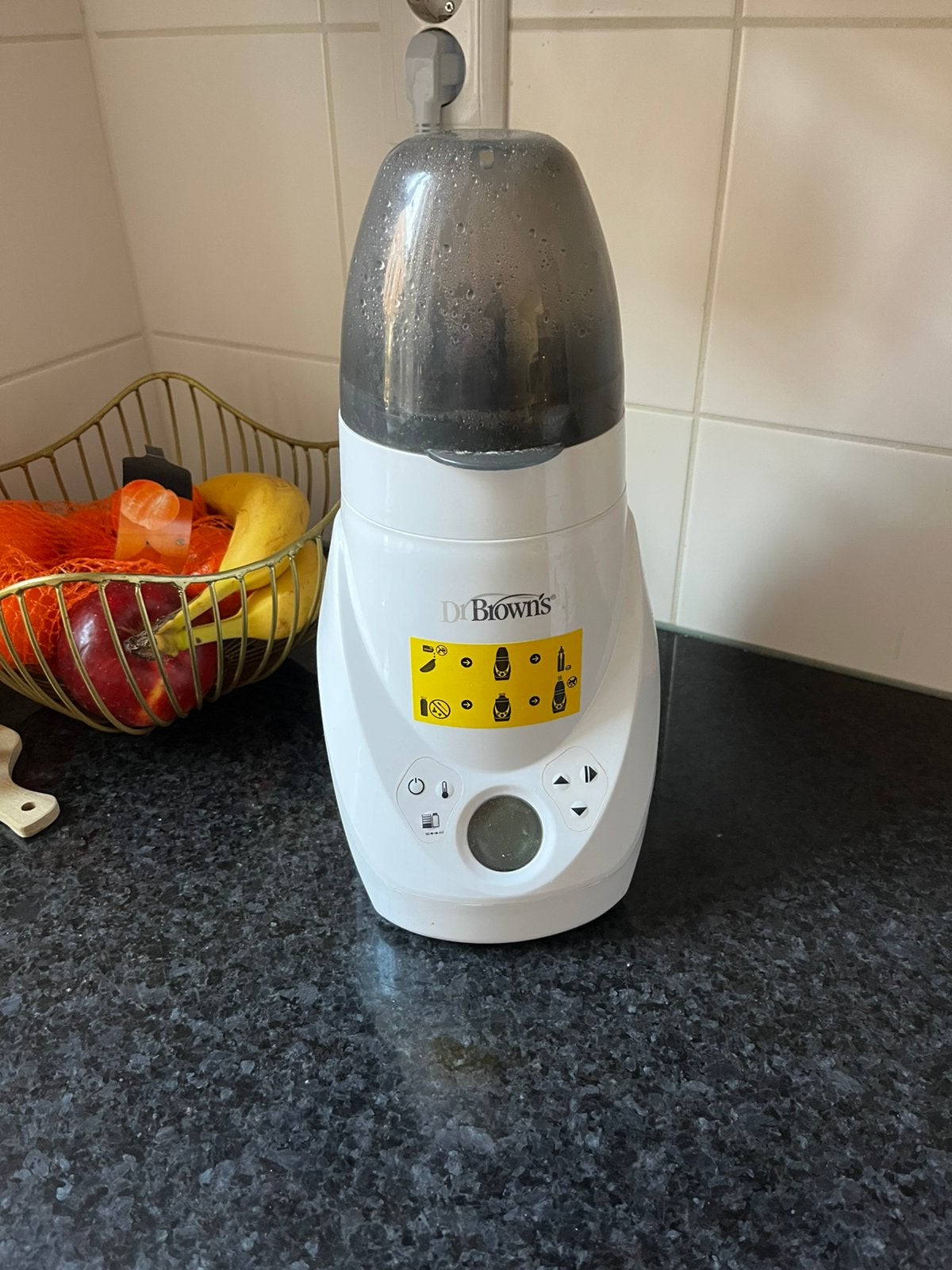 Dr. Brown’s flesverwarmer en sterilisator, Ophalen, Gebruikt