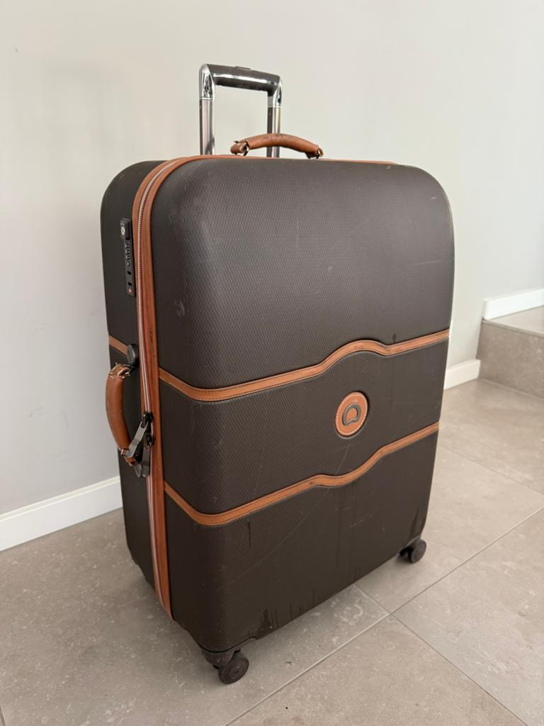 Delsey Chatelet Air Suitcase L (76cm), Gebruikt, 45 tot 55 cm, 70 cm of meer, Zacht kunststof