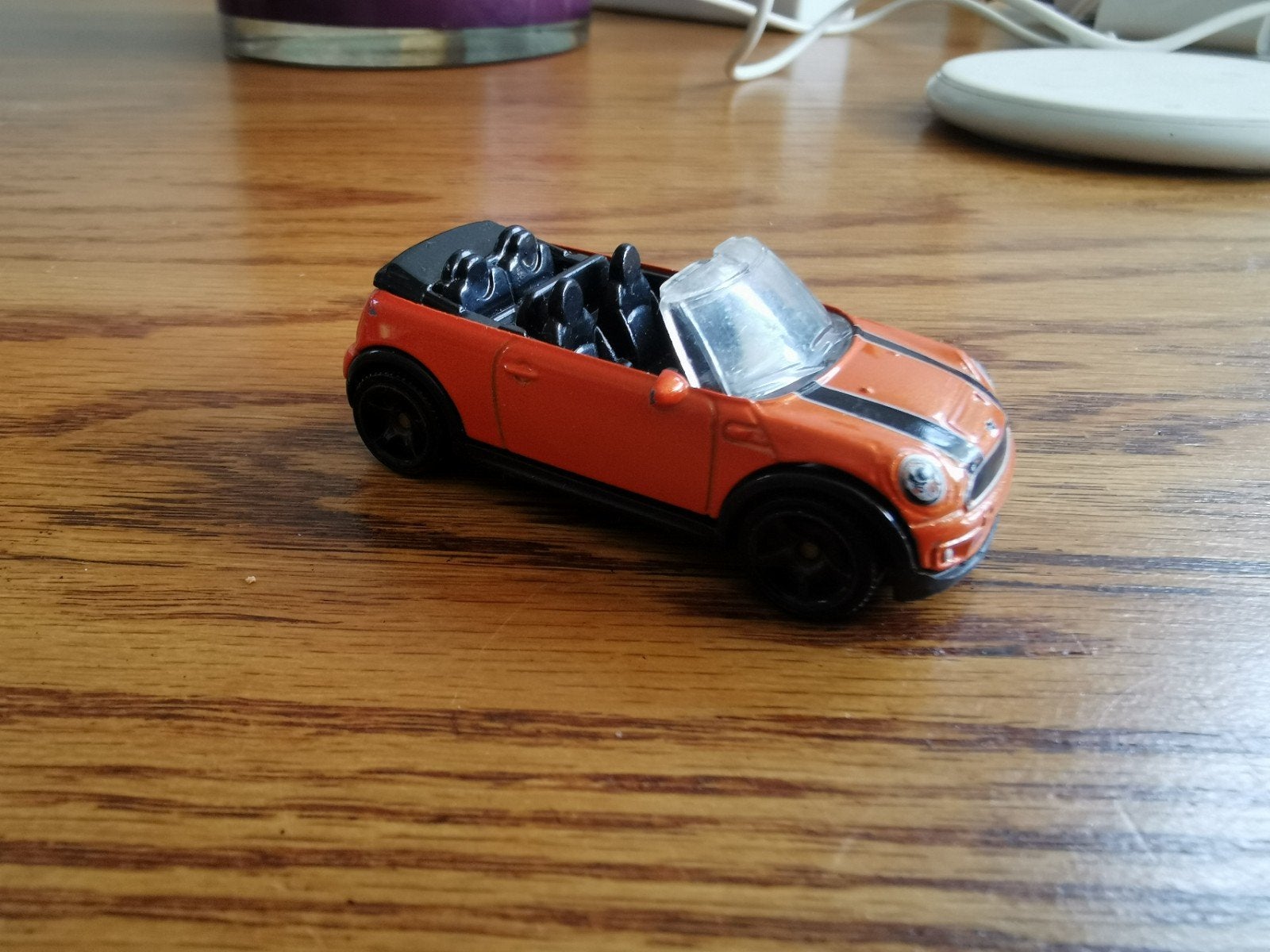 Matchbox Mini Cooper Cabriolet Oranje Speelgoedauto, Ophalen of Verzenden, Zo goed als nieuw, Auto, Matchbox