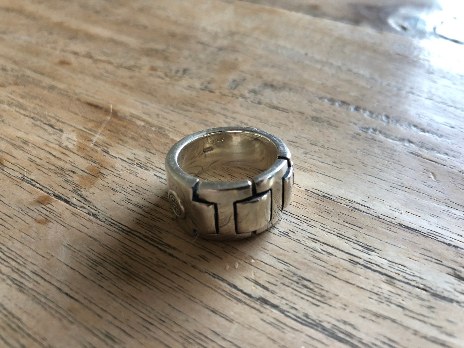Buddha to Buddha Ring maat 19 Silver Batul Edwin Peter Chain, Sieraden, Tassen en Uiterlijk, 19 tot 20, Ophalen of Verzenden, Zo goed als nieuw