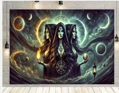 Gothic & Clown Vlaggen - Fantasy Decoratie (150x90cm), Diversen, Ophalen of Verzenden, Nieuw