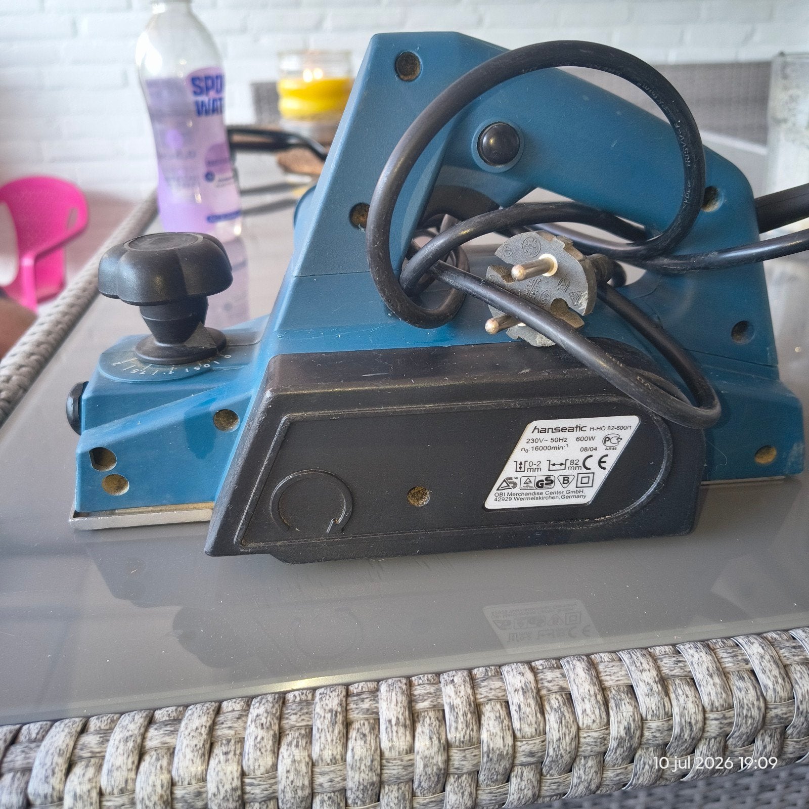 Hanseatic elektrische schaafmachine, Ophalen of Verzenden, Gebruikt, Overige typen, Overige merken