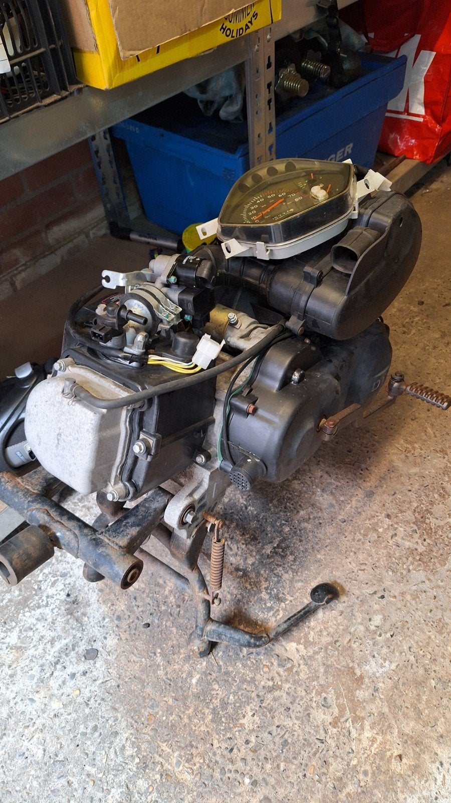 motorblok gy6 injectie rongmao, Fietsen en Brommers, Brommeronderdelen | Scooters, Ophalen, Gebruikt, Blok, Overige merken